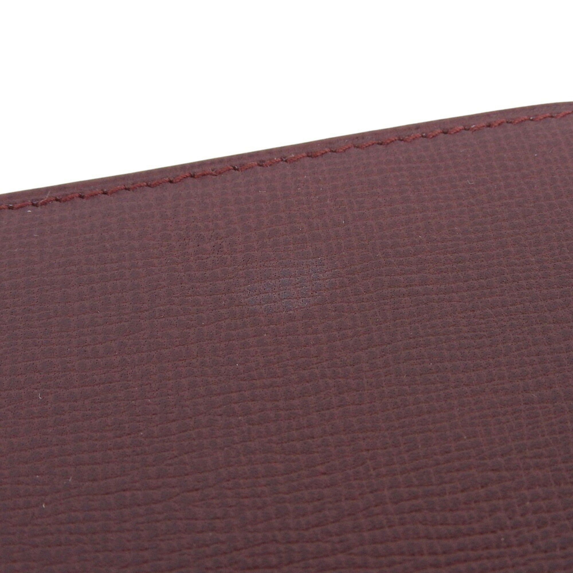 Cartier Bordeaux Leather Wallet (Bi-Fold) (Pre-Owned)