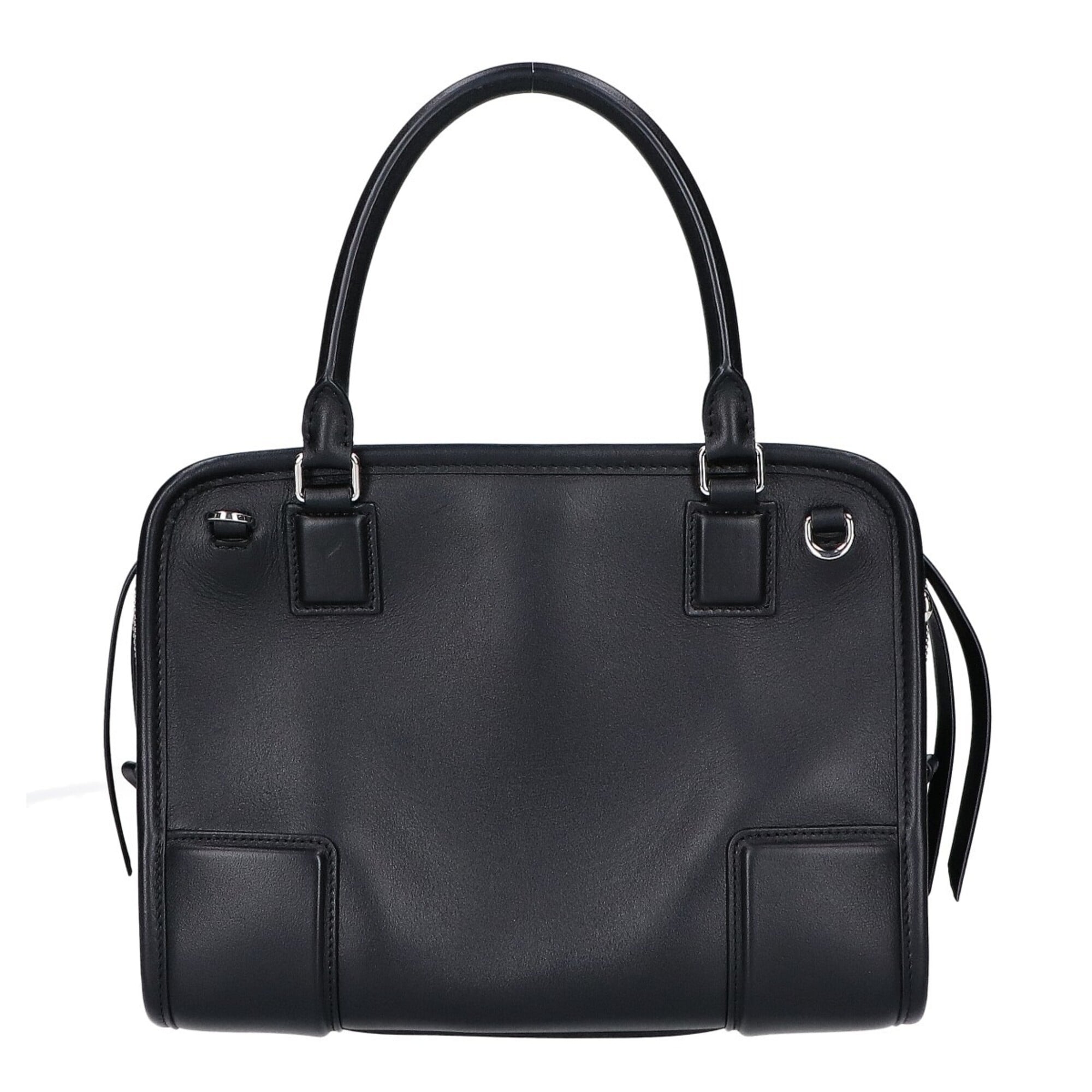 Loewe Black Leather Handbag Shoulder Bag (Pre-Owned)