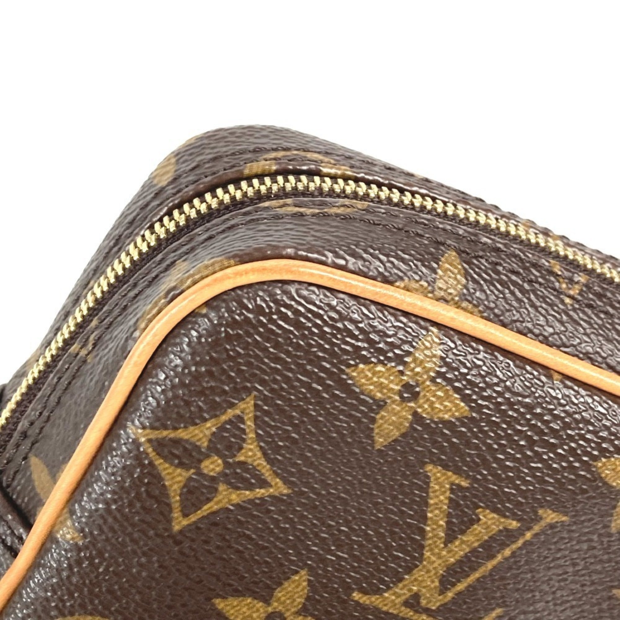 Louis Vuitton Brown Monogram Red Color Monogram Pochette Shoulder Bag (Pre-Owned)