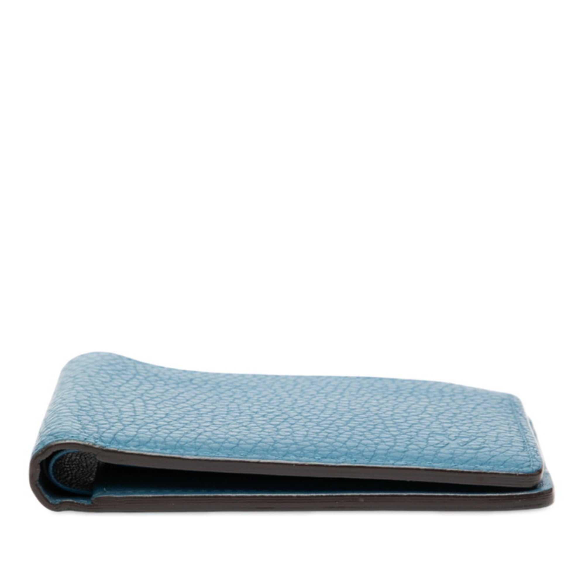 Louis Vuitton Blue Leather Wallet (Bi-Fold) (Pre-Owned)