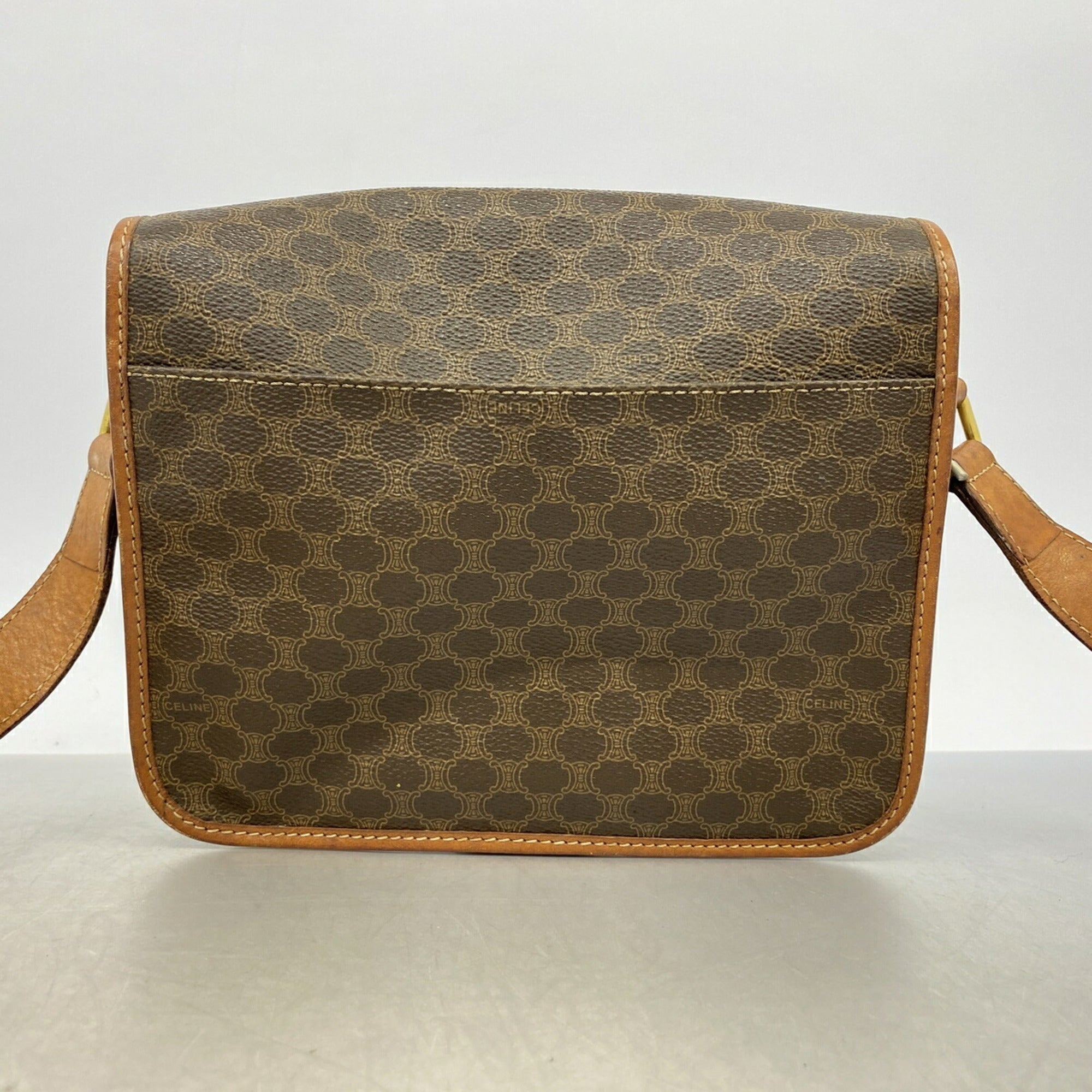 Celine Brown Pvc Shoulder Bag (Pre-Owned)