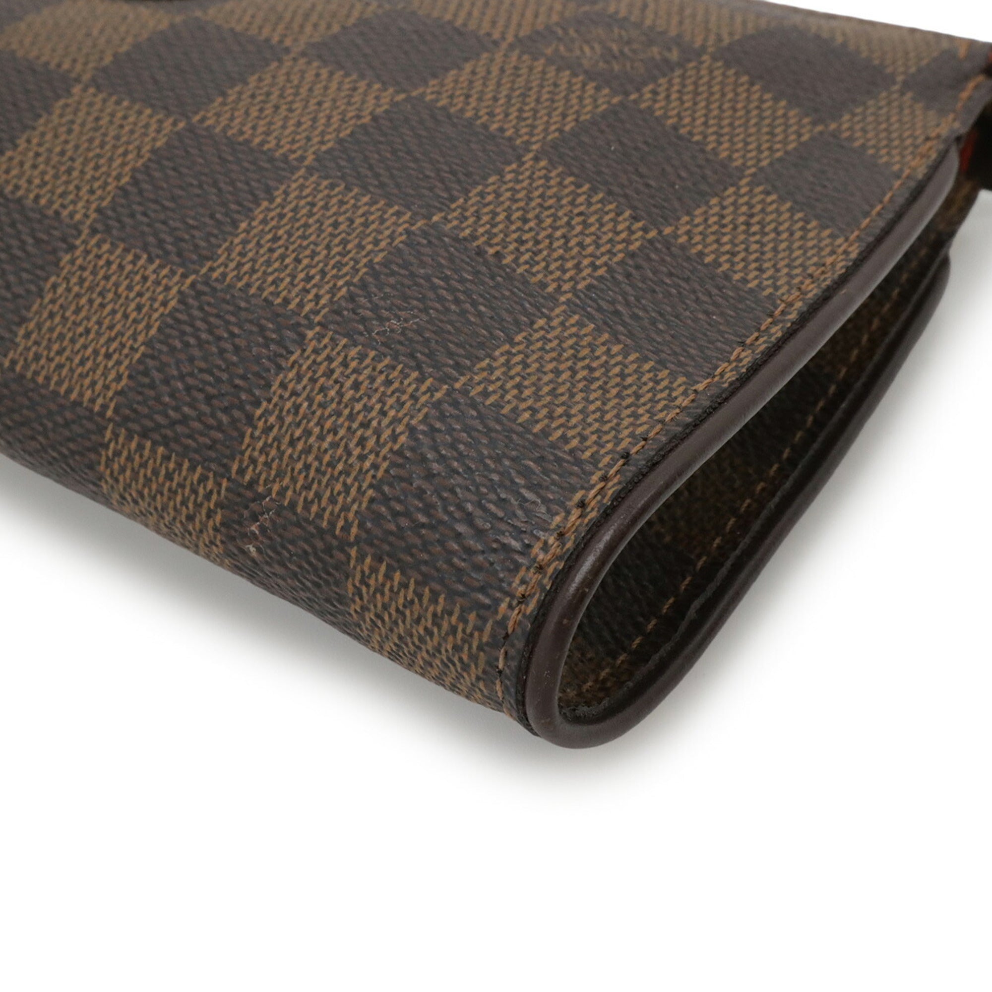 Louis Vuitton Brown Damier Canvas Pvc Damier Canvas Pouch Shoulder Bag (Pre-Owned)