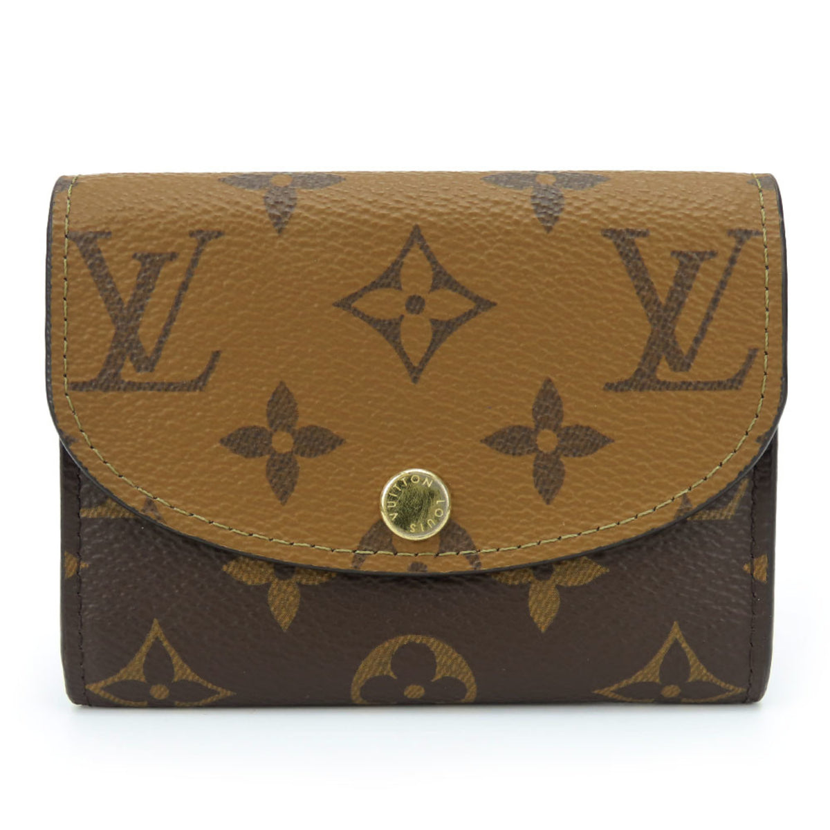Louis Vuitton Brown Monogram Reverse Wallet (Bi-Fold) (Pre-Owned)