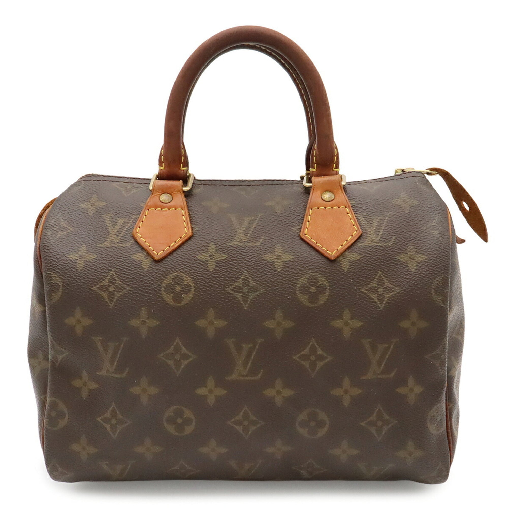 Louis Vuitton Brown White Monogram Handbag (Pre-Owned)