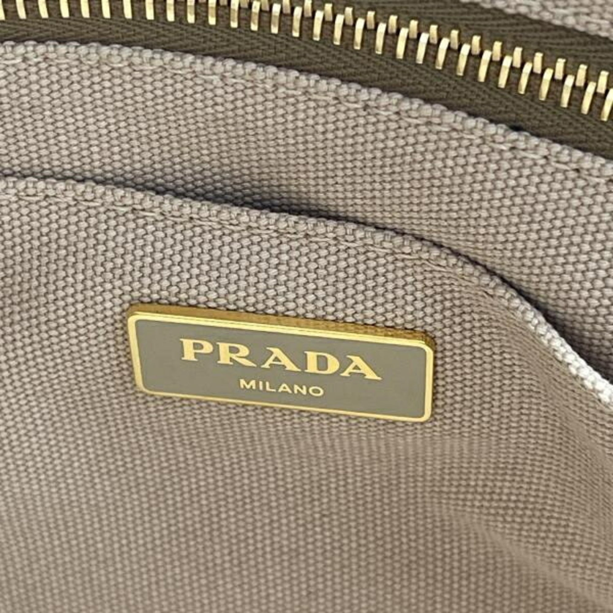 Prada Canapa Beige Tote Bag (Pre-Owned)