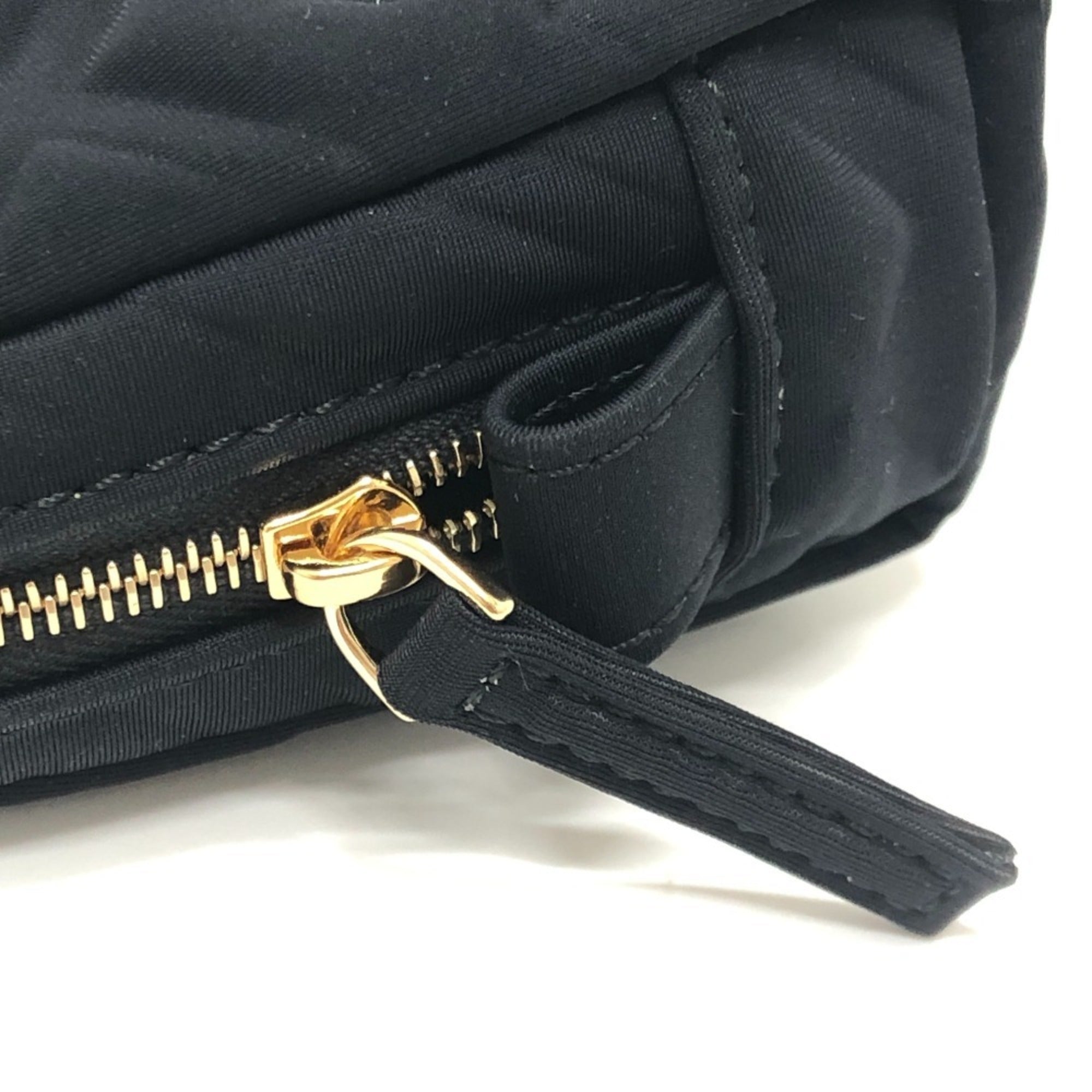 Fendi Zucca Black Canvas Pouch Wash Bag (Pre-Owned)