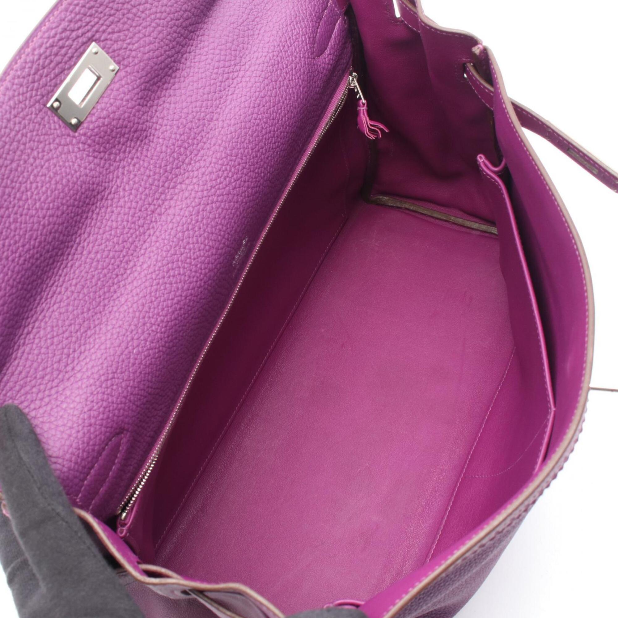 Hermes Anemone Purple Togo Leather Handbag (Pre-Owned)