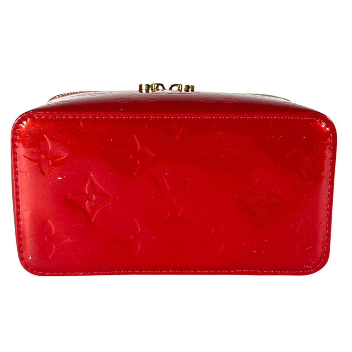 Louis Vuitton Pomme D'amour Red Color Monogram Vernis Handbag (Pre-Owned)