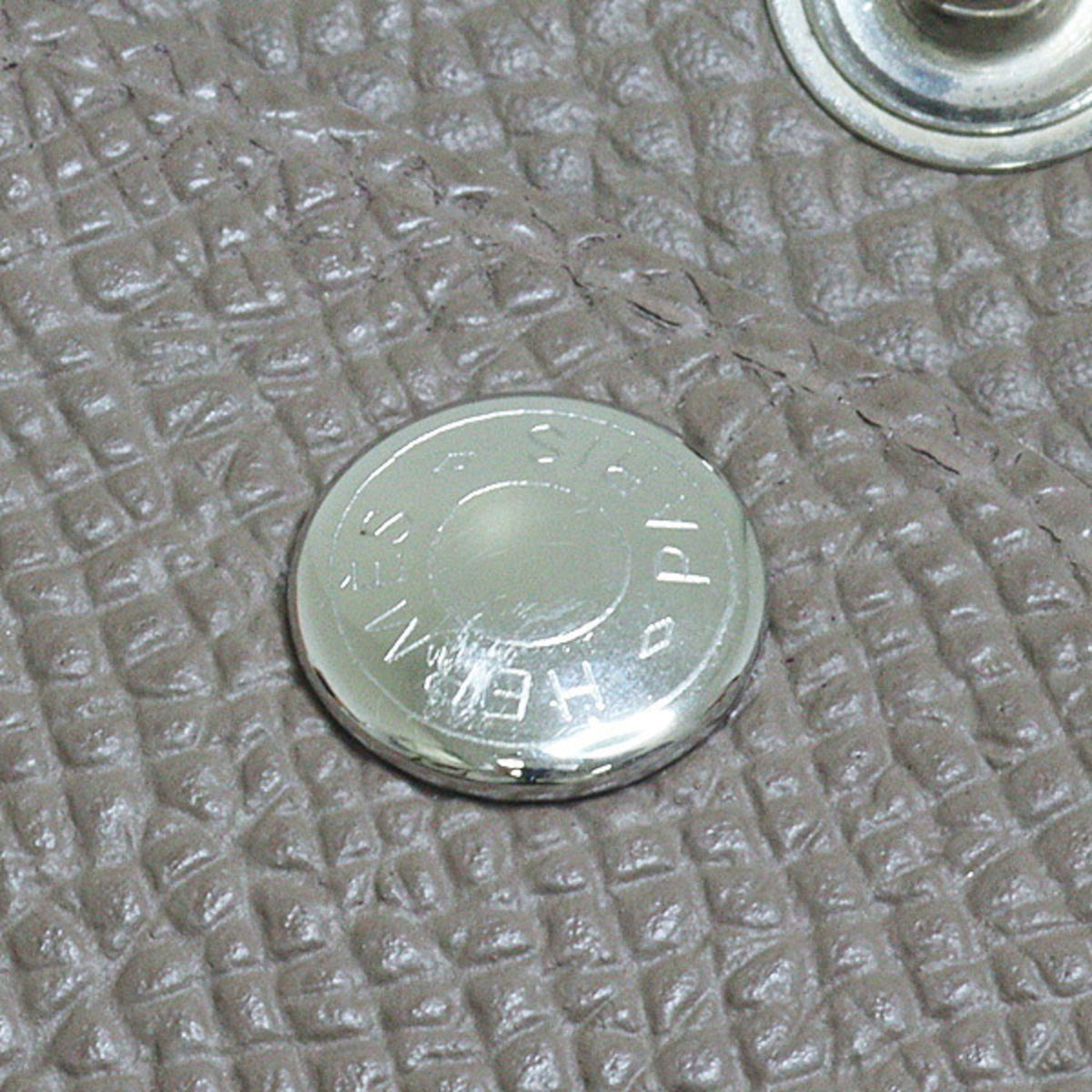 Hermes Etoupe Gray Epsom Leather Coin Purse/Coin Case (Pre-Owned)