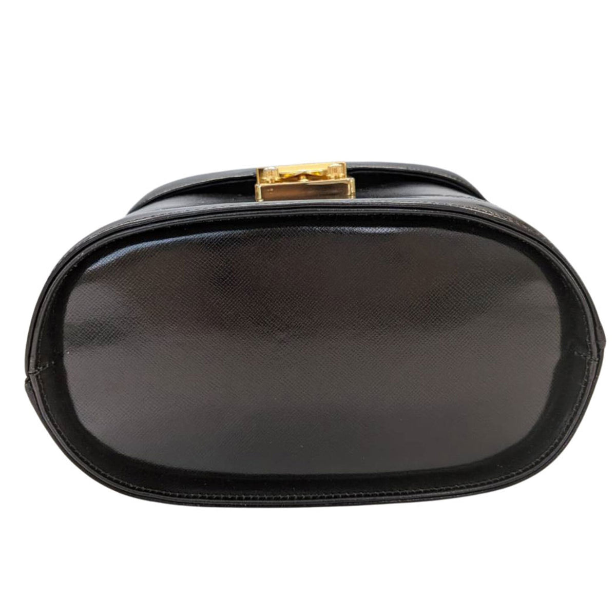 Versace Black Leather Handbag (Pre-Owned)