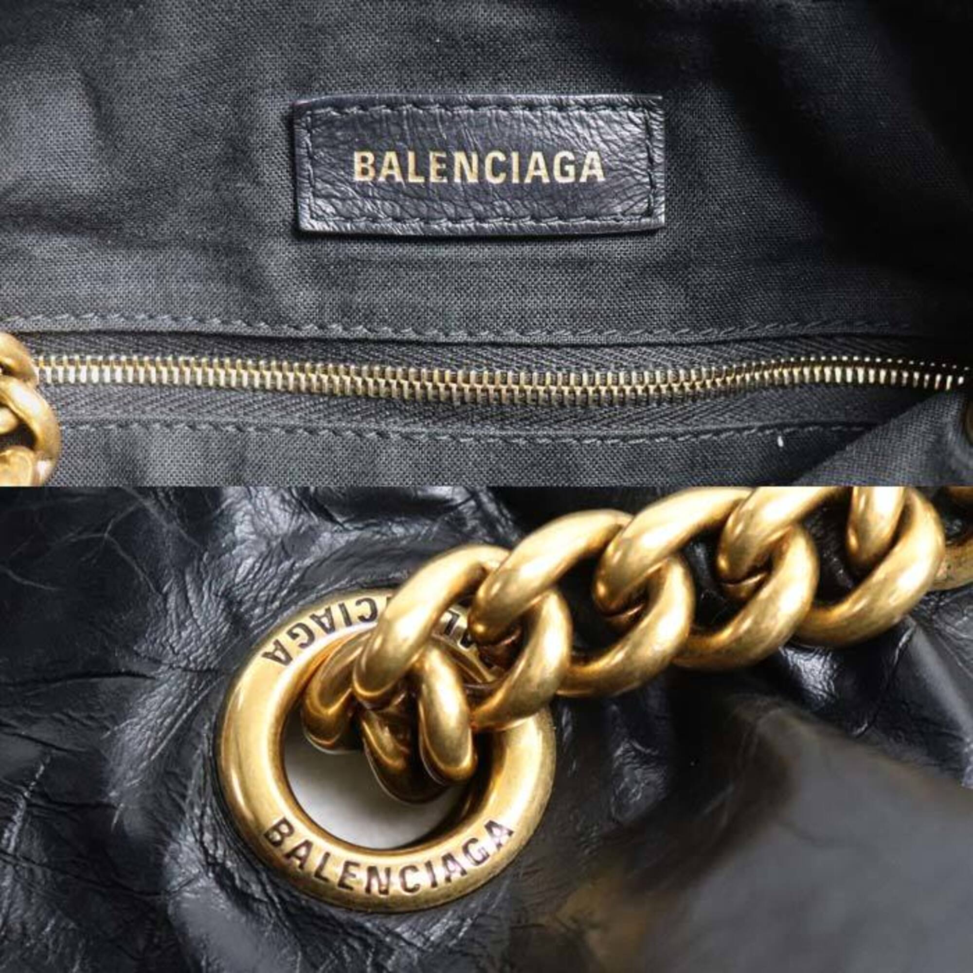 Balenciaga Black Leather Tote Bag (Pre-Owned)