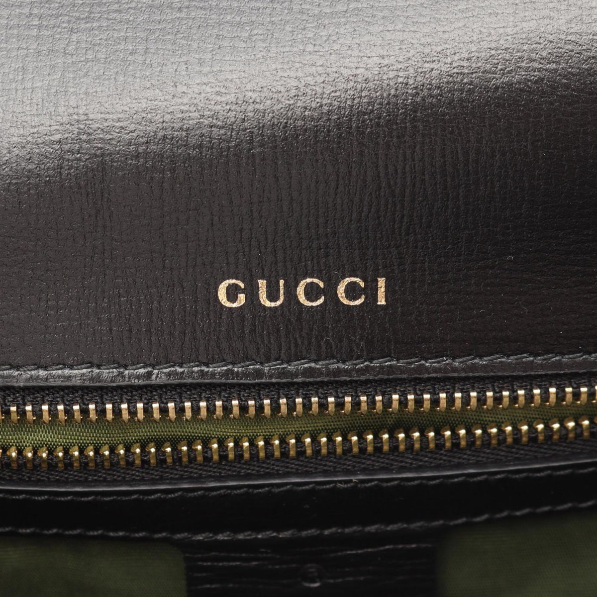 Gucci Black Leather Handbag Shoulder Bag (Pre-Owned)