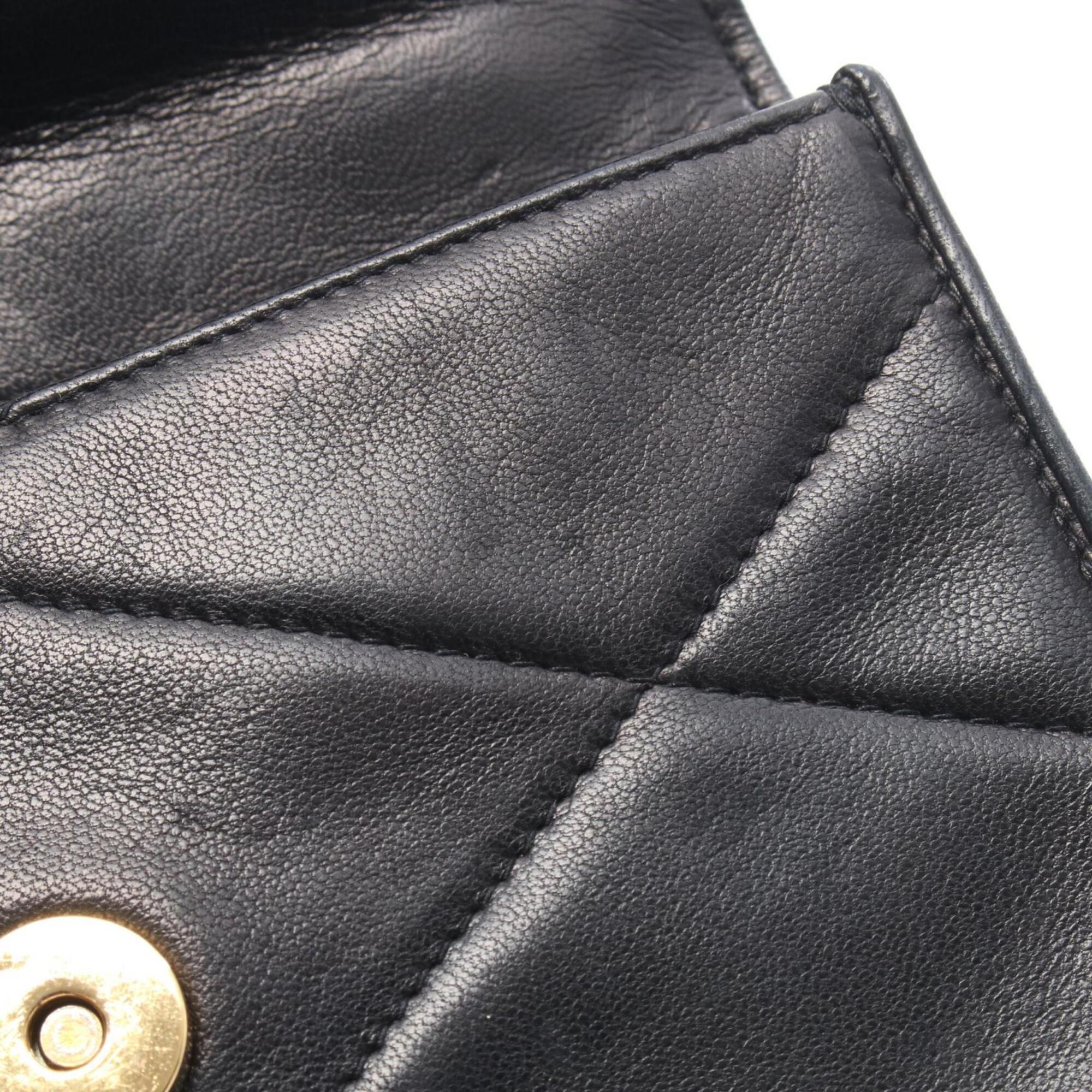 Chanel Black Leather Handbag (Pre-Owned)