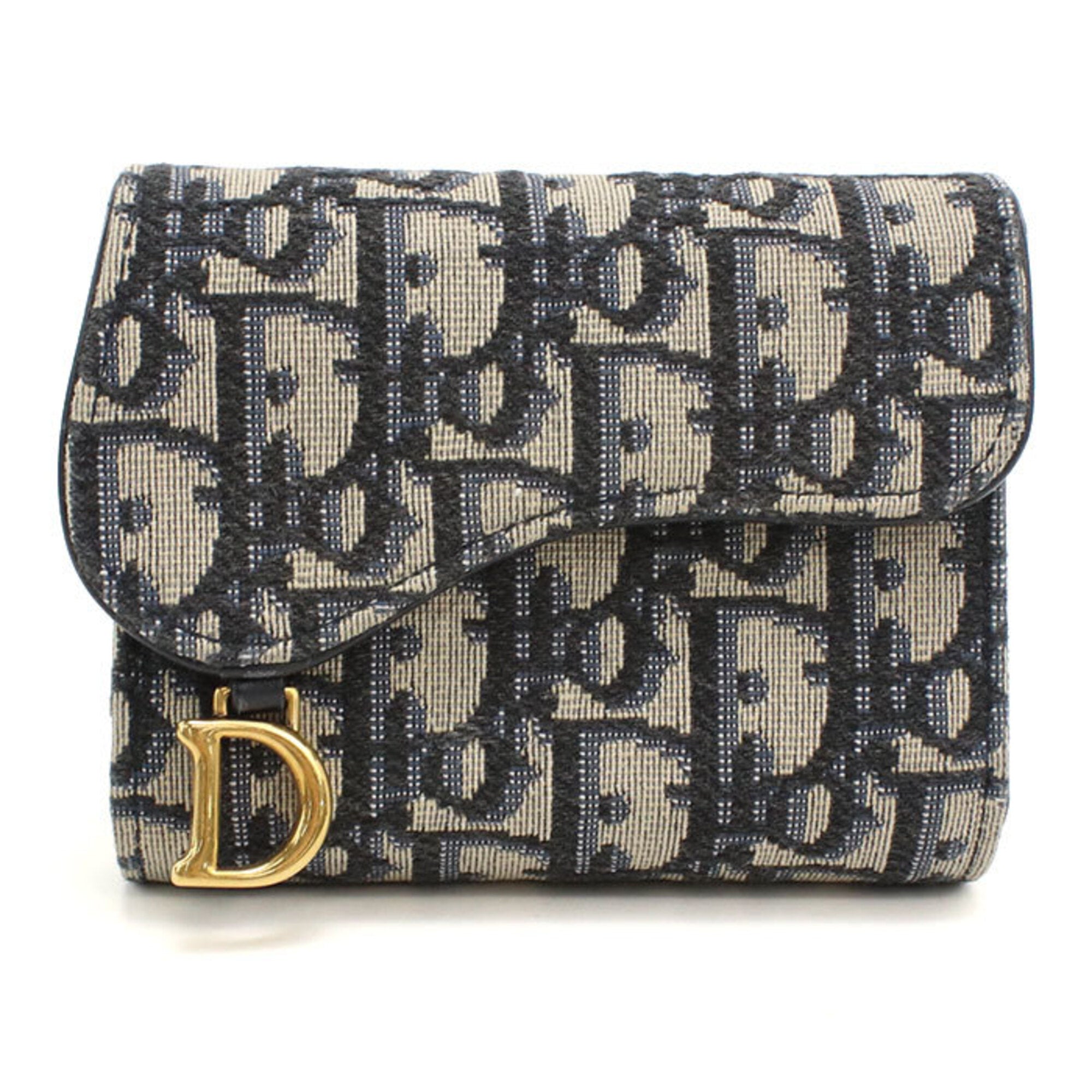 Christian Dior Navy Wallet (Tri-Fold) (Pre-Owned)