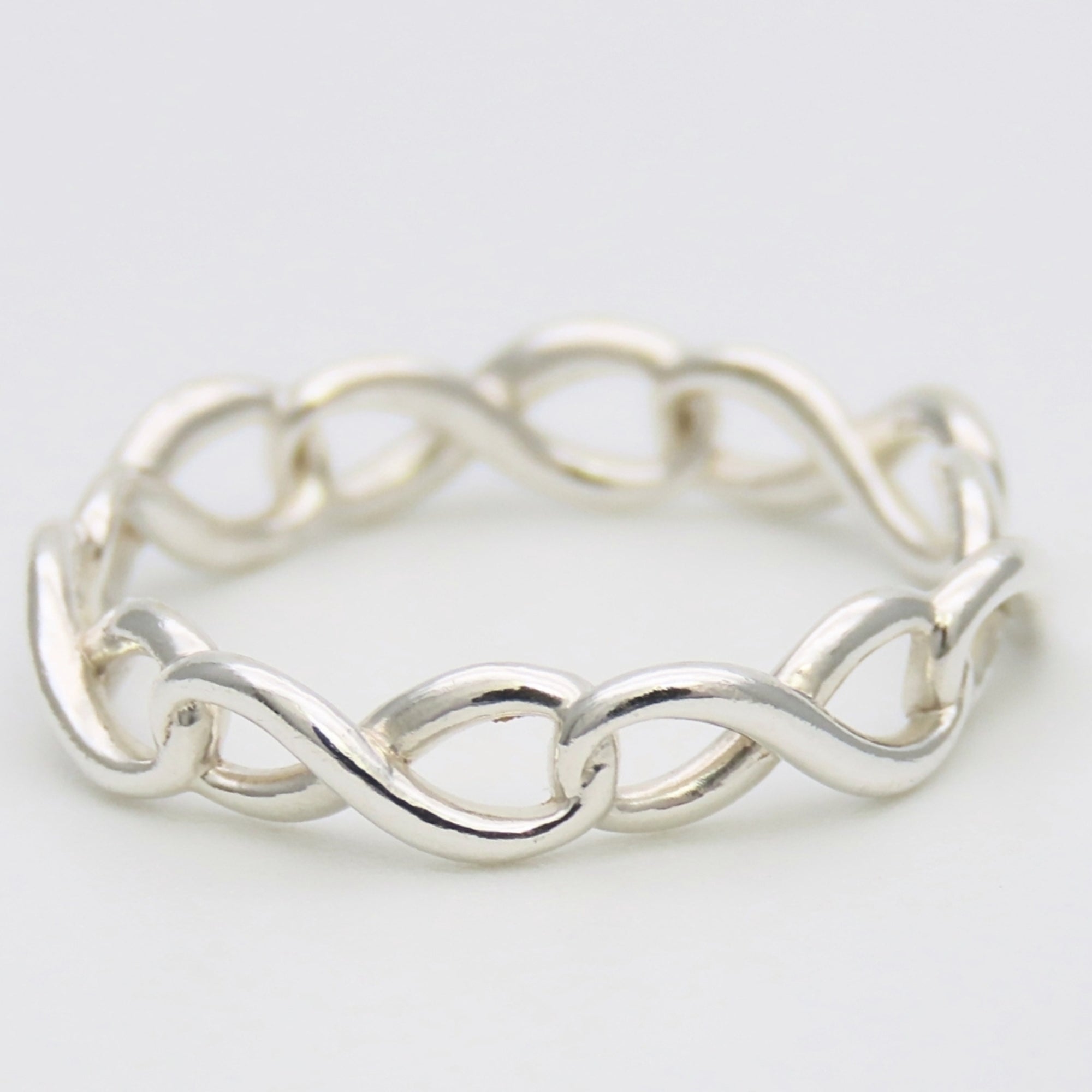 Tiffany Silver Silver 925 Band Ring (Pre-Owned)