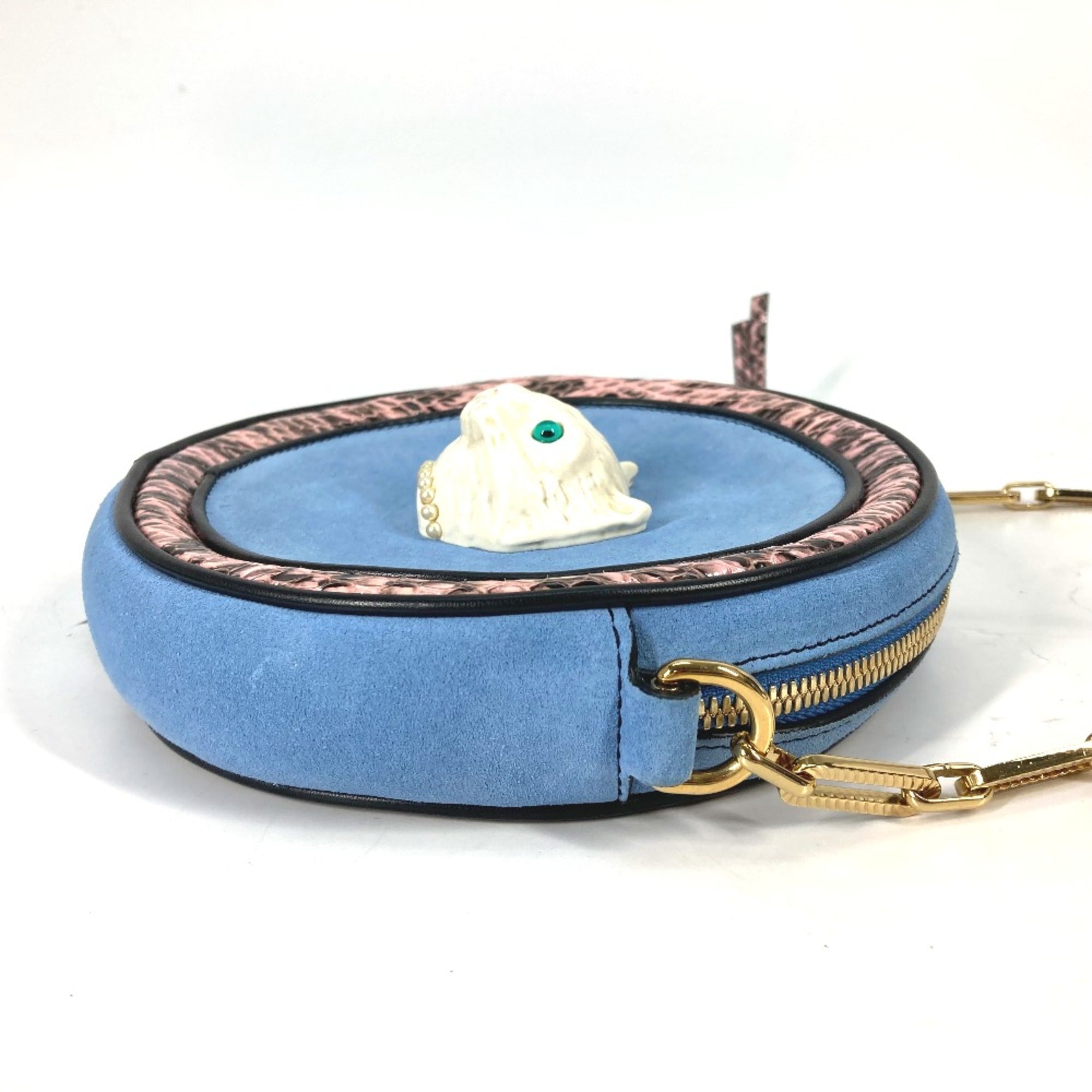 Gucci Blue Leather Shoulder Bag (Pre-Owned)
