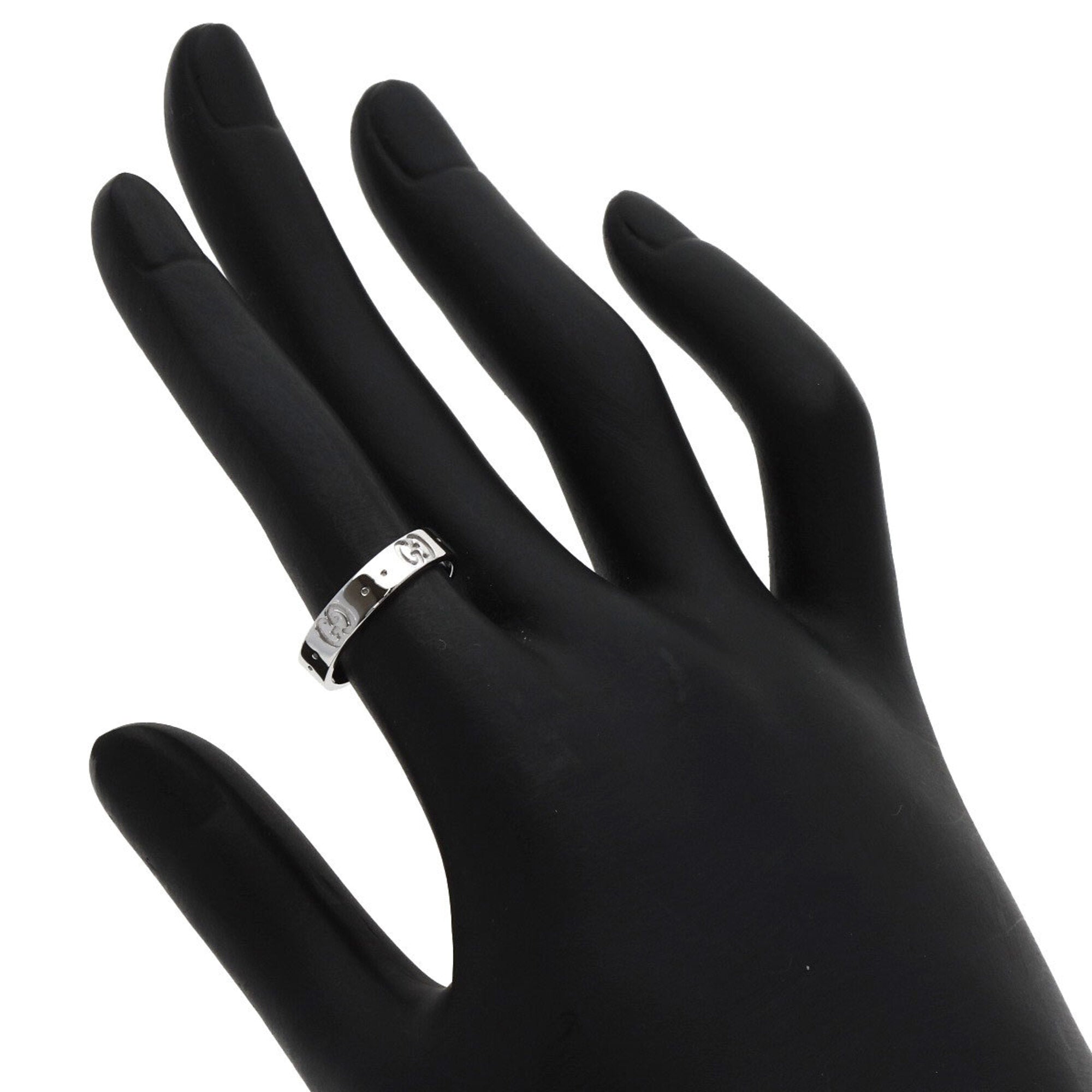 Gucci Icon White Gold (18K) Band Ring (Pre-Owned)