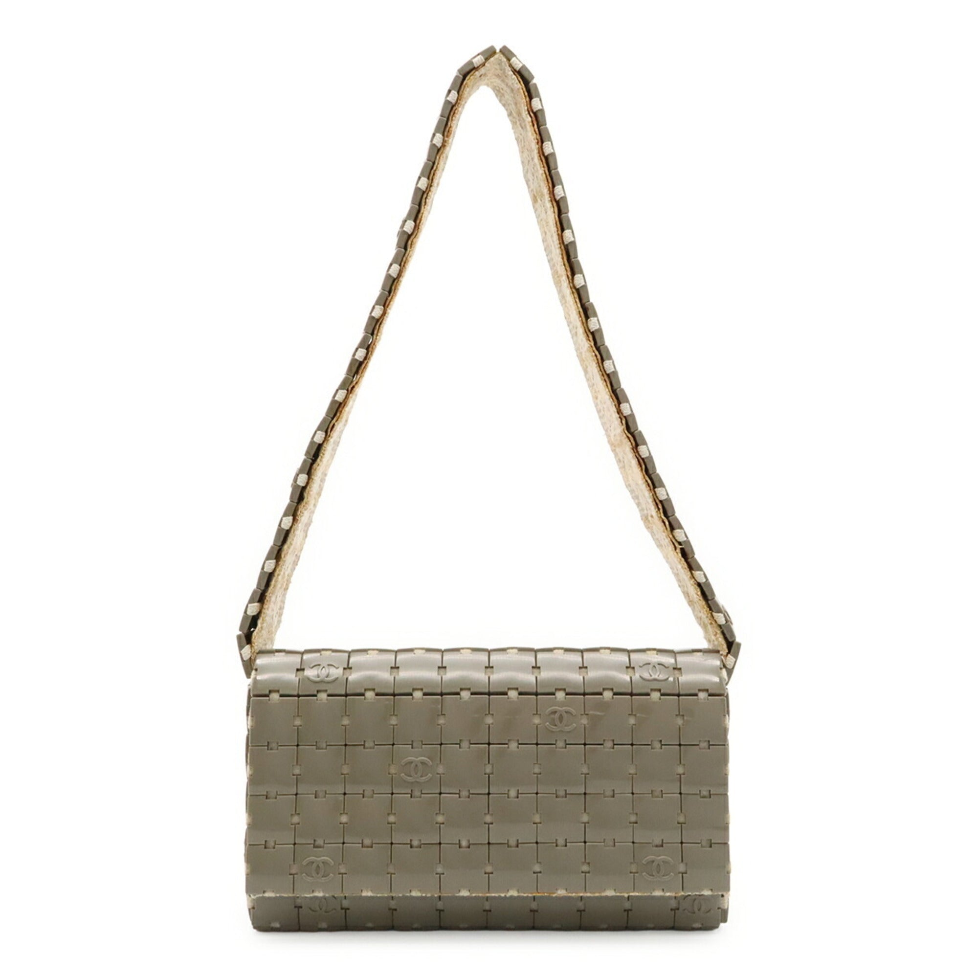 Chanel Grayish Plastic Shoulder Bag (Pre-Owned)