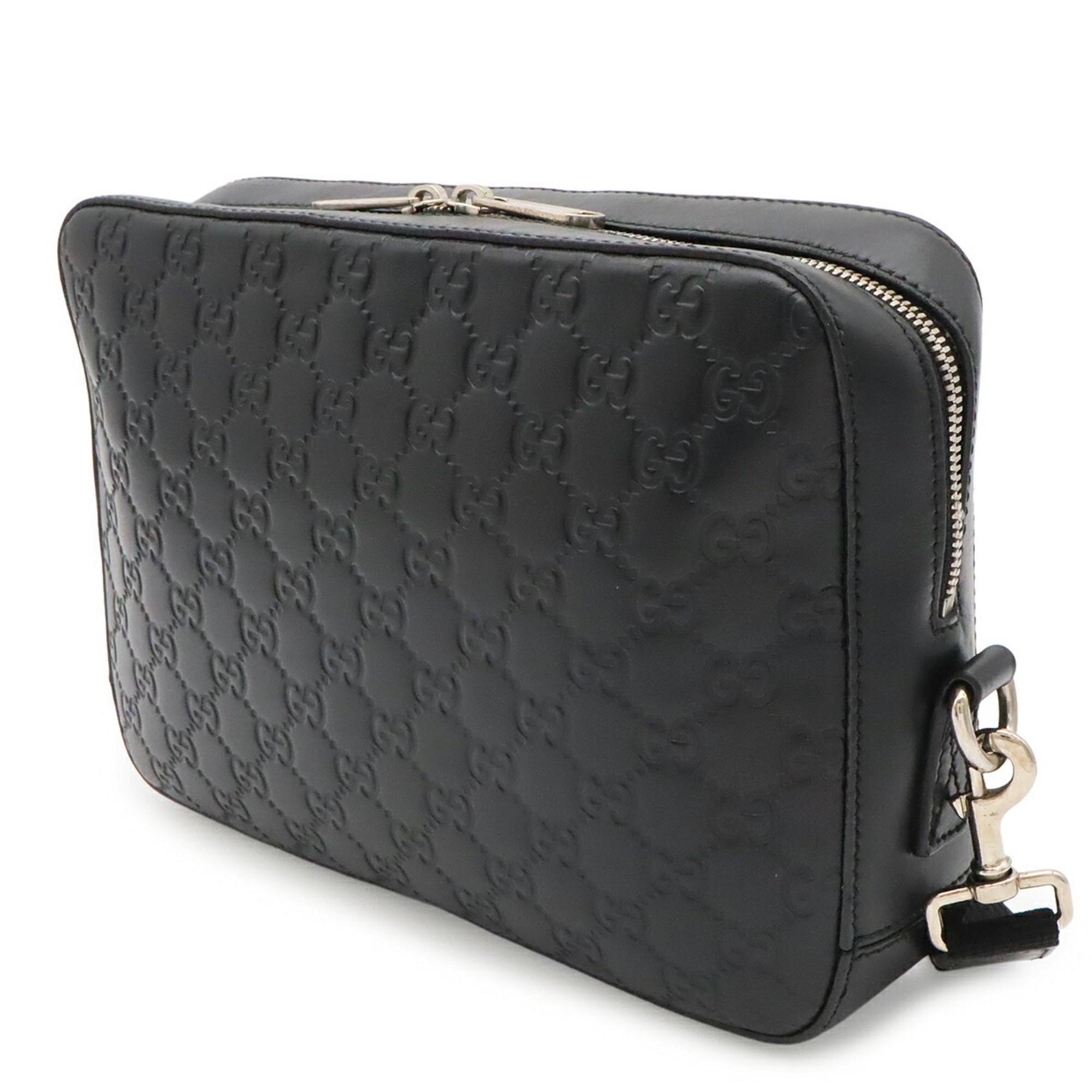 Gucci Black Leather Clutch Bag (Pre-Owned)