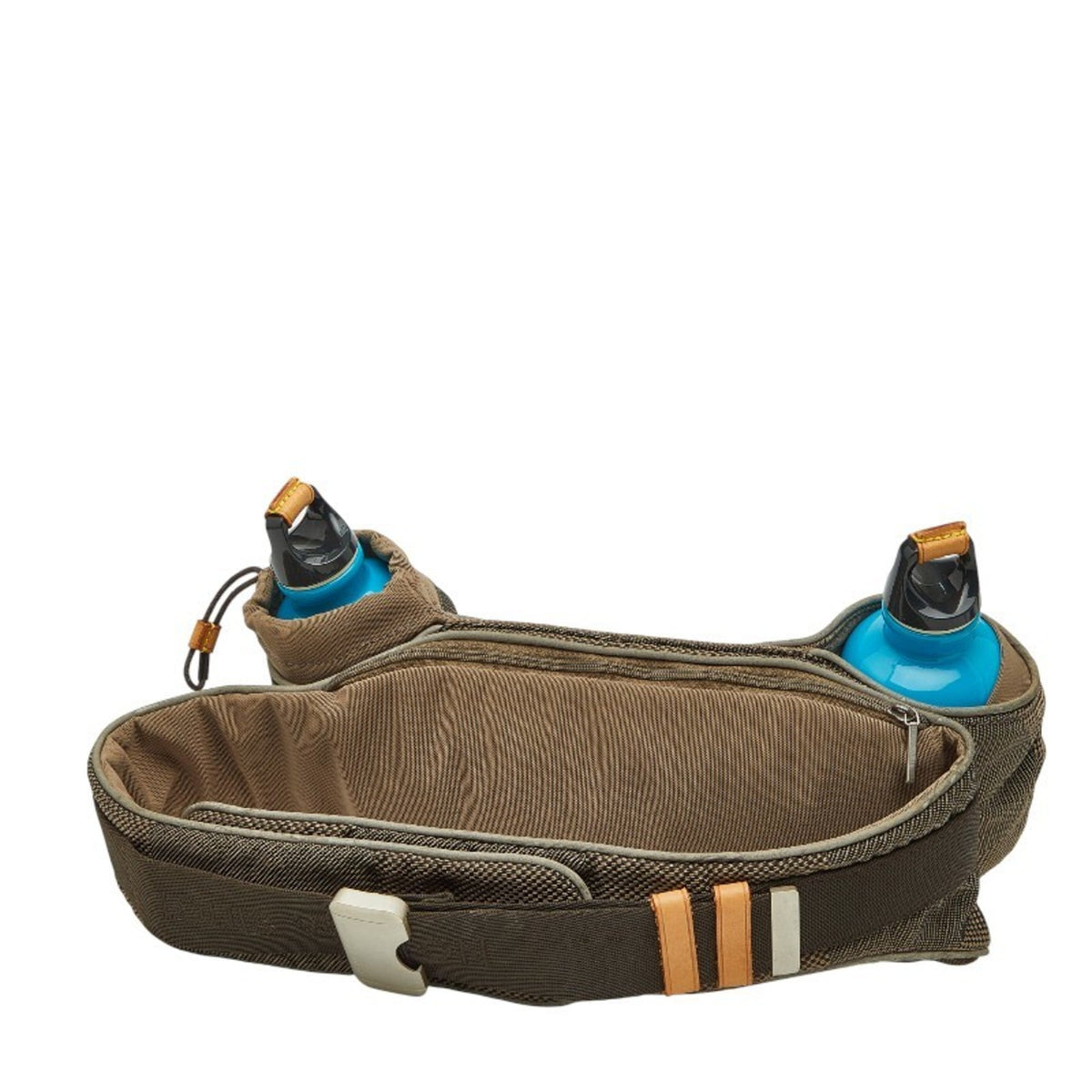 Louis Vuitton Beige Brown Canvas Leather Sling Bag (Pre-Owned)