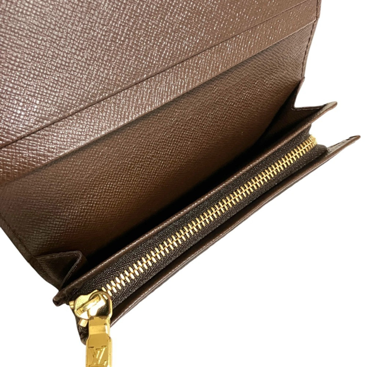 Louis Vuitton Brown Damier Canvas Long Wallet (Bi-Fold) (Pre-Owned)