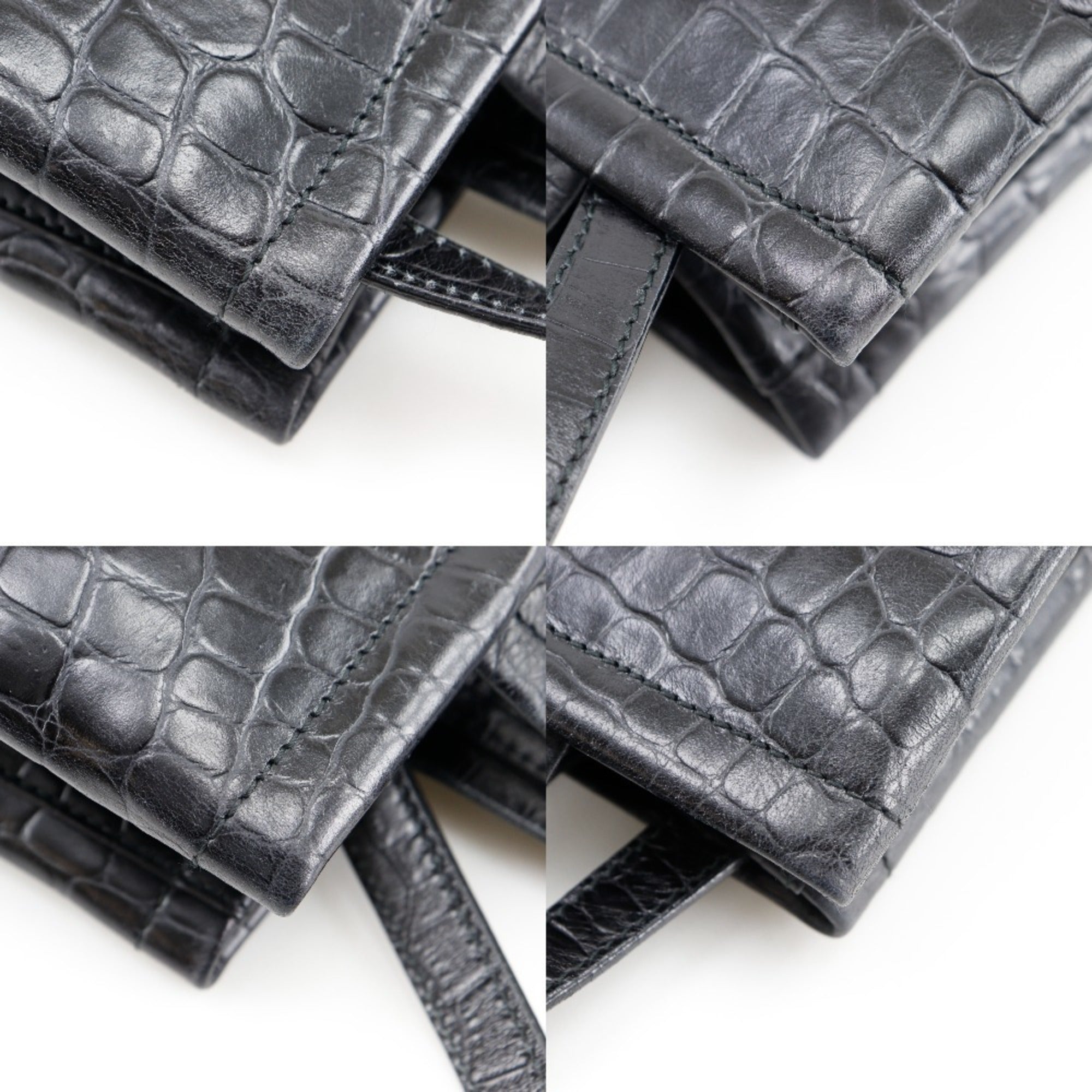 Salvatore Ferragamo Black Leather Handbag (Pre-Owned)