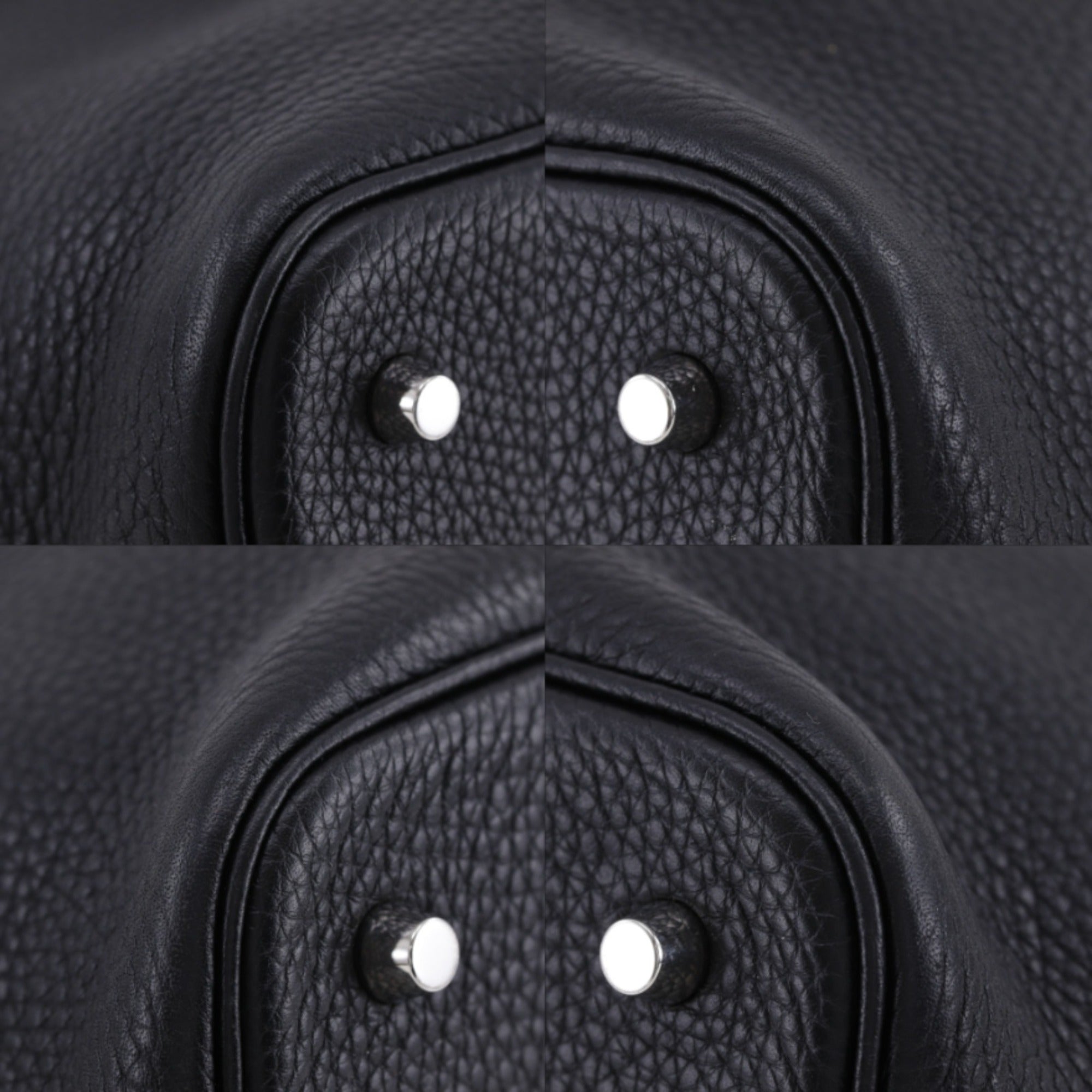 Hermes Black Taurillon Clemence Leather Handbag (Pre-Owned)