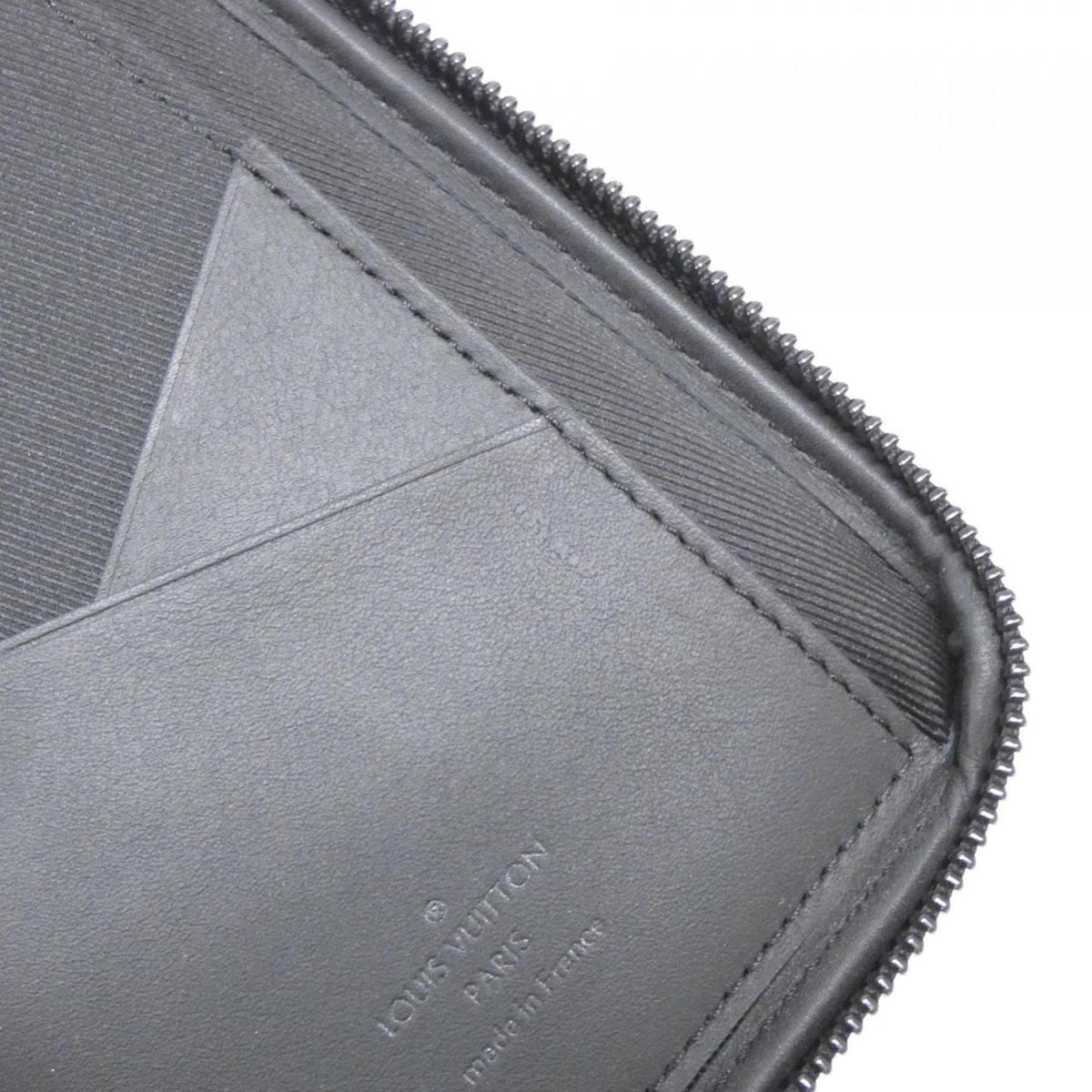 Louis Vuitton Black Brown Coated Canvas Phone Wallet (Pre-Owned)