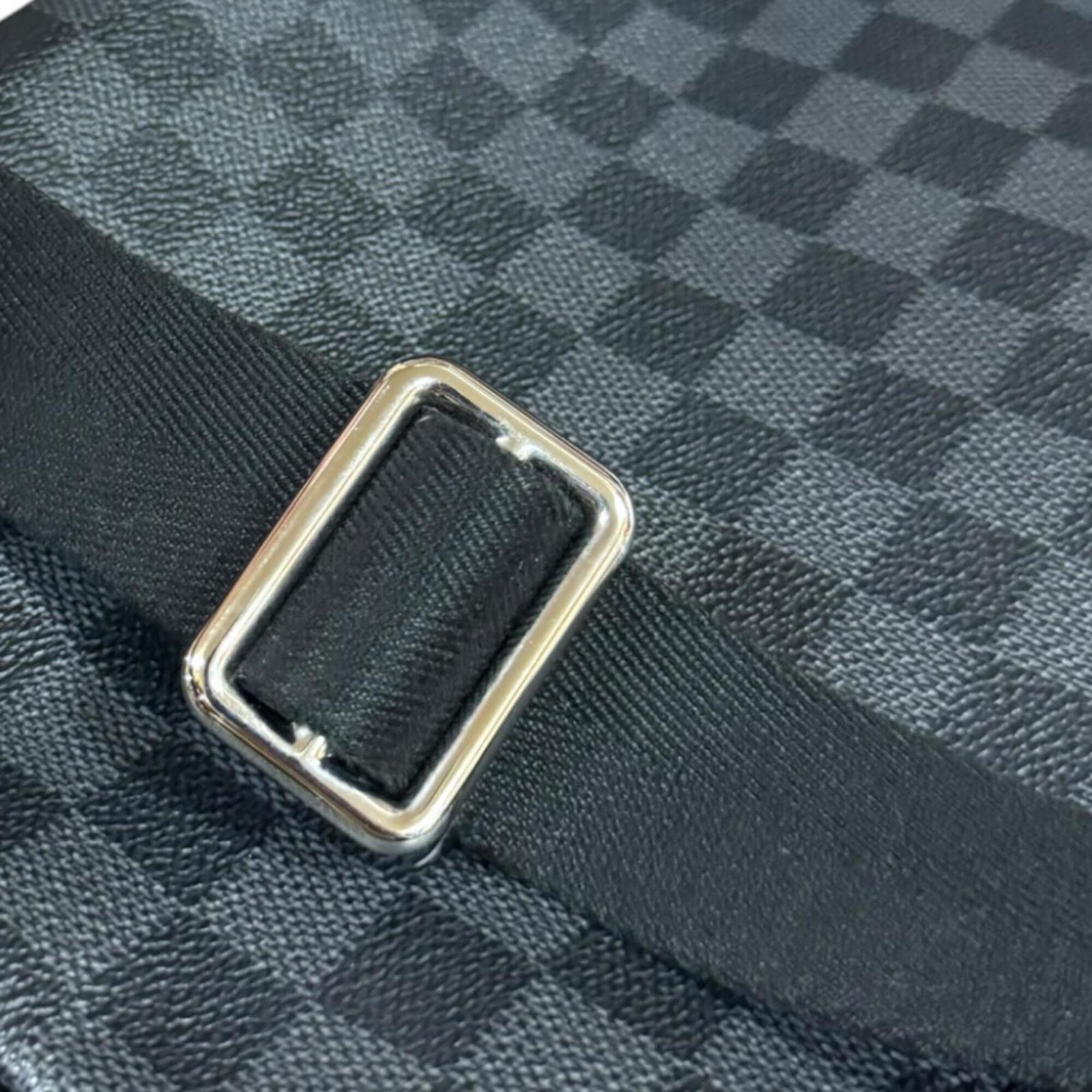 Louis Vuitton Damier Graphite Black Gray Damier Graphite Shoulder Bag (Pre-Owned)