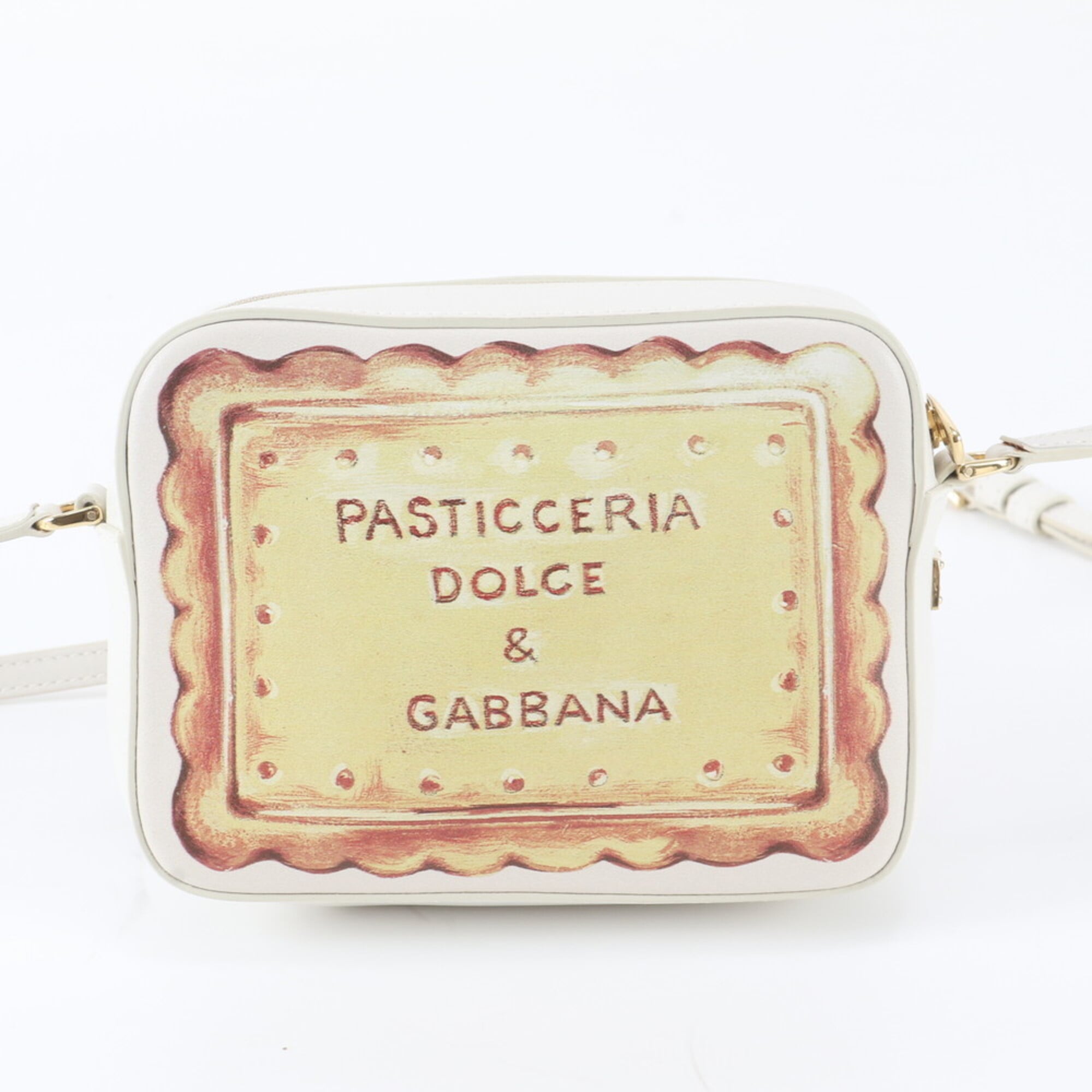 Dolce & Gabbana Ivory Multi-Color Leather Shoulder Bag (Pre-Owned)