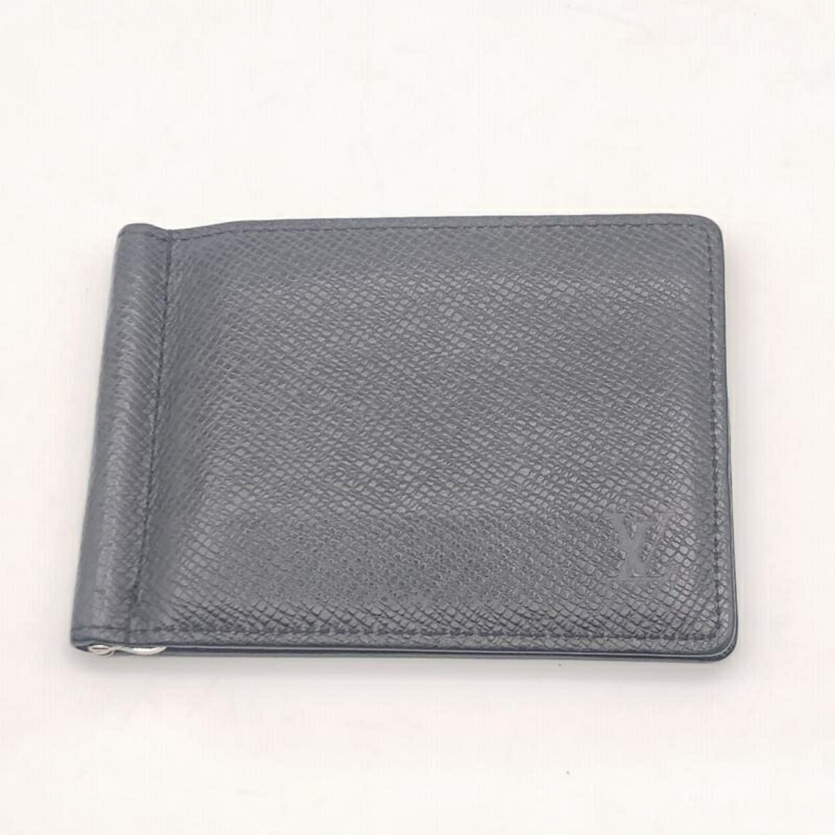 Louis Vuitton Black Taiga Leather Card Wallet (Pre-Owned)