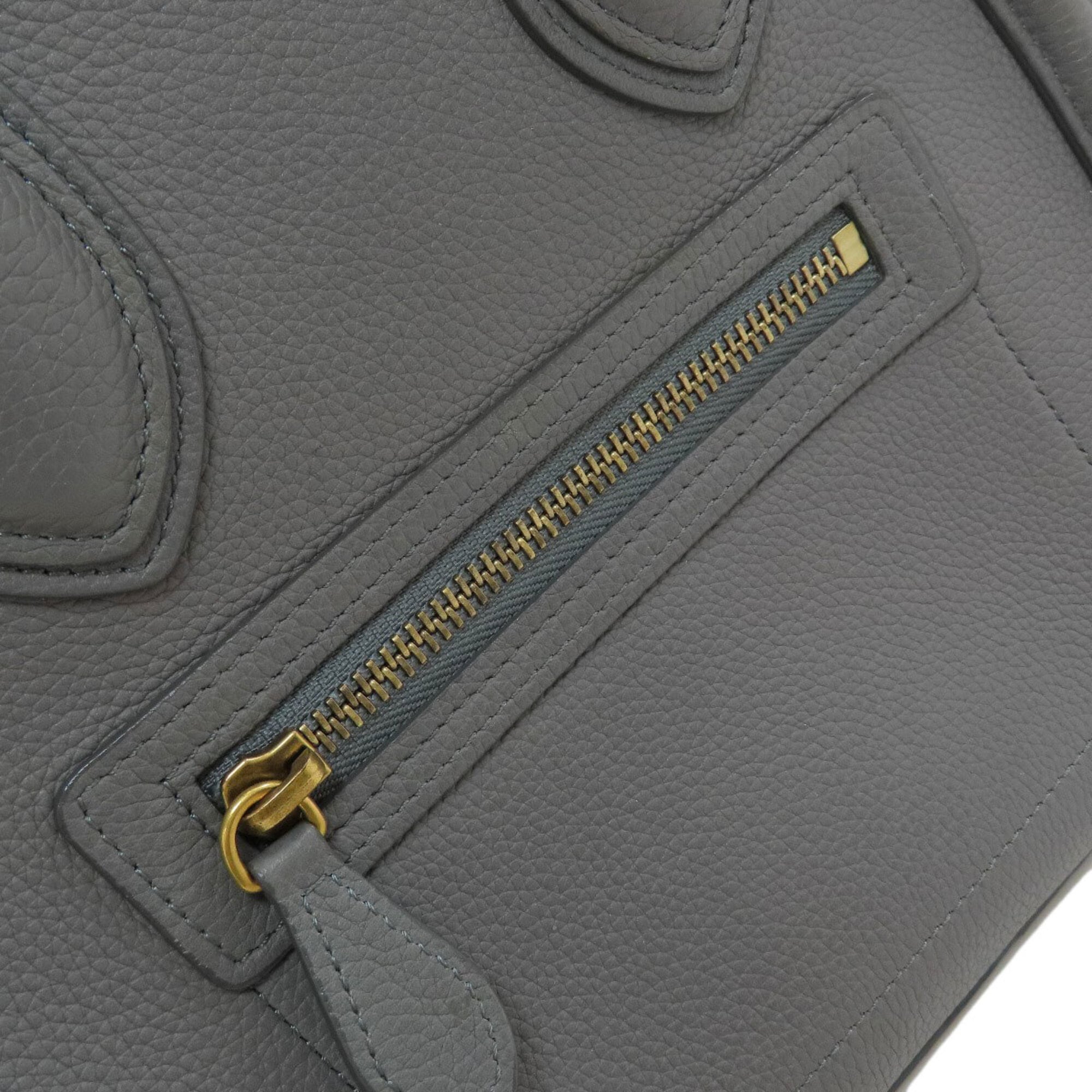Celine Gray Leather Handbag (Pre-Owned)