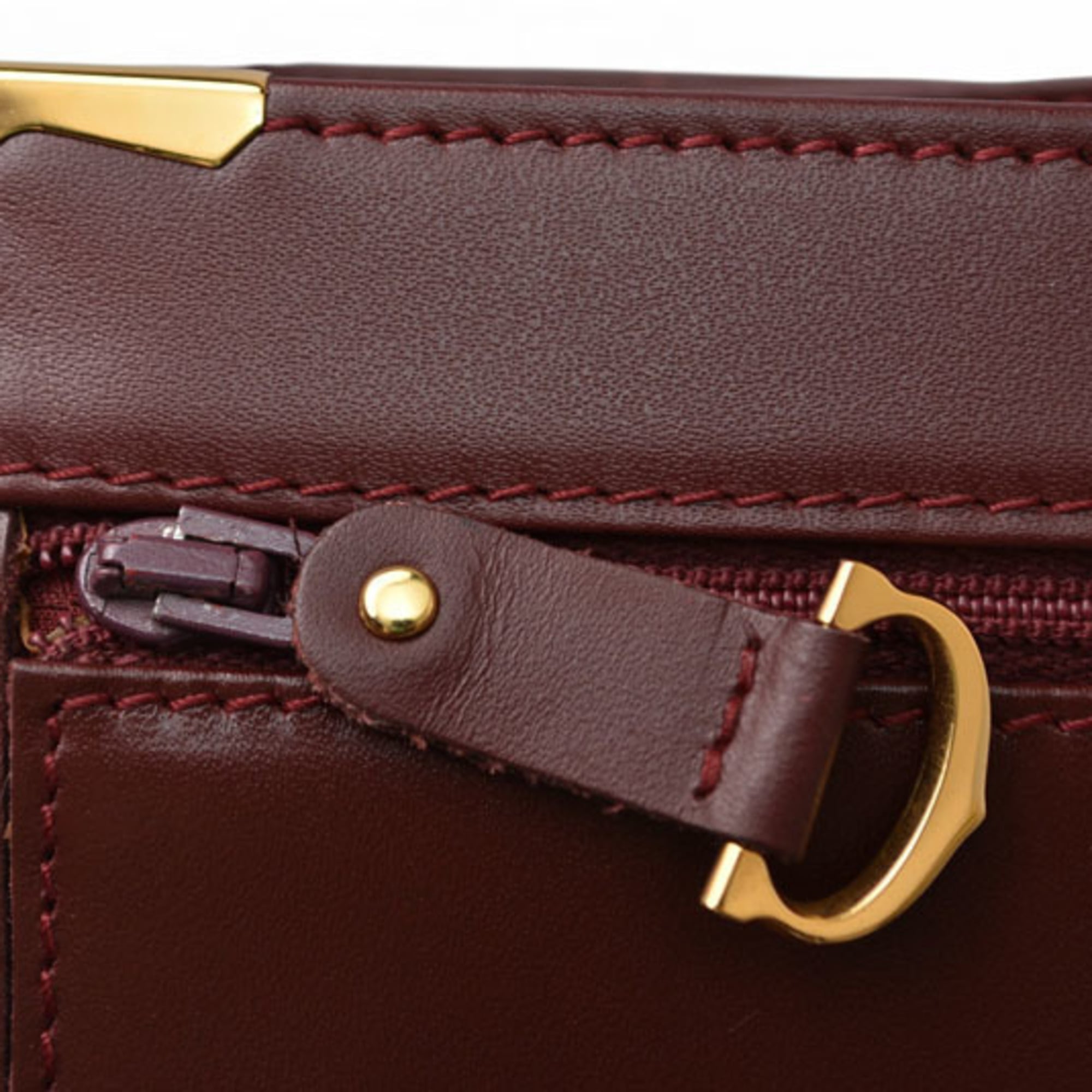 Cartier Must Bordeaux Clutch Bag (Pre-Owned)