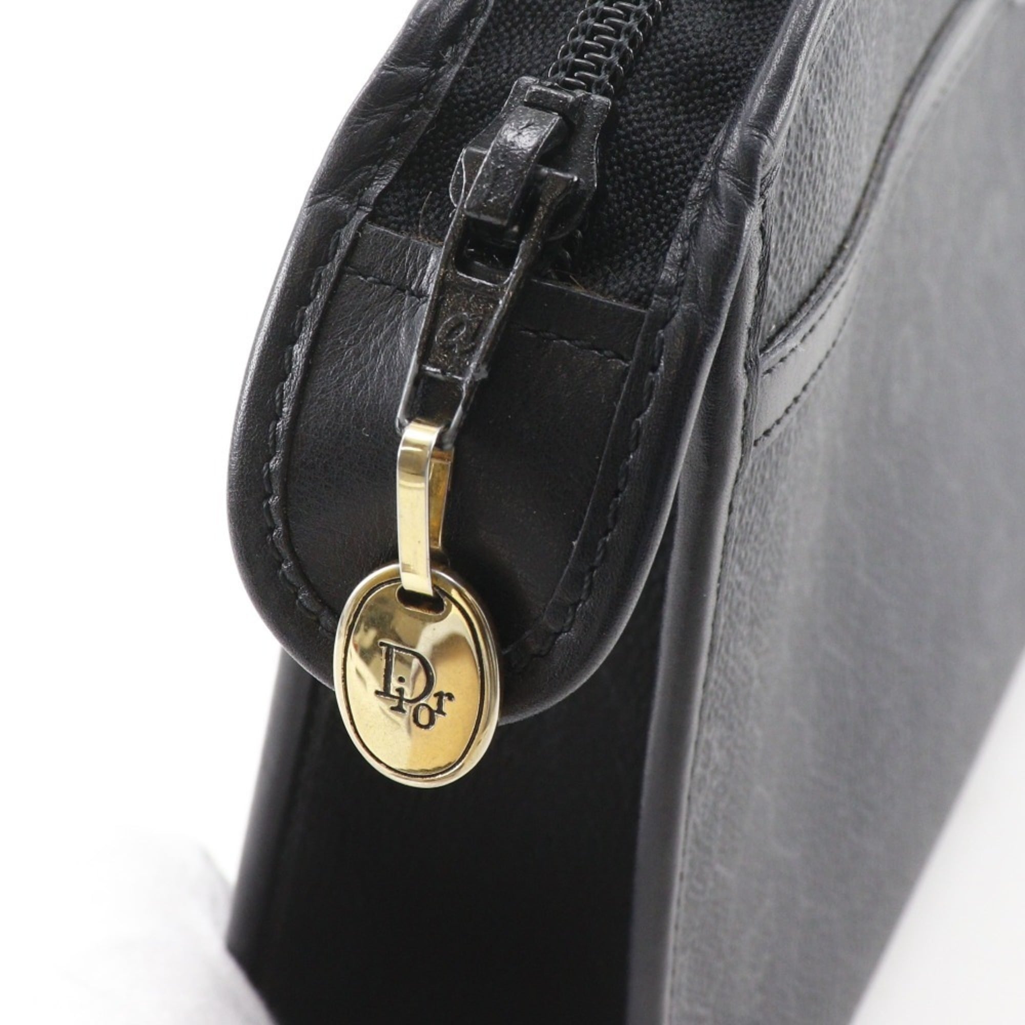 Christian Dior Black Pvc Clutch Bag (Pre-Owned)