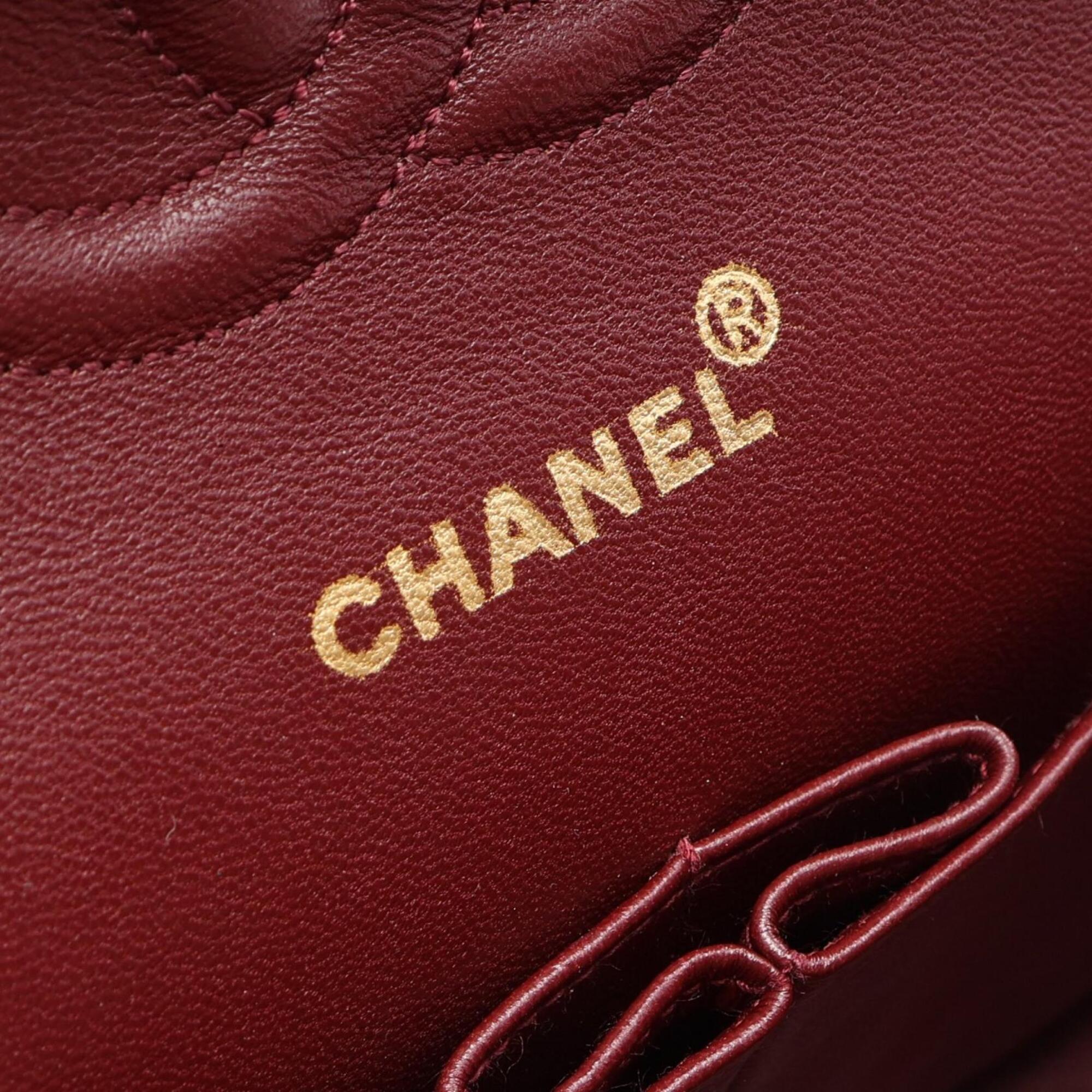 Chanel Black Leather Handbag Shoulder Bag (Pre-Owned)