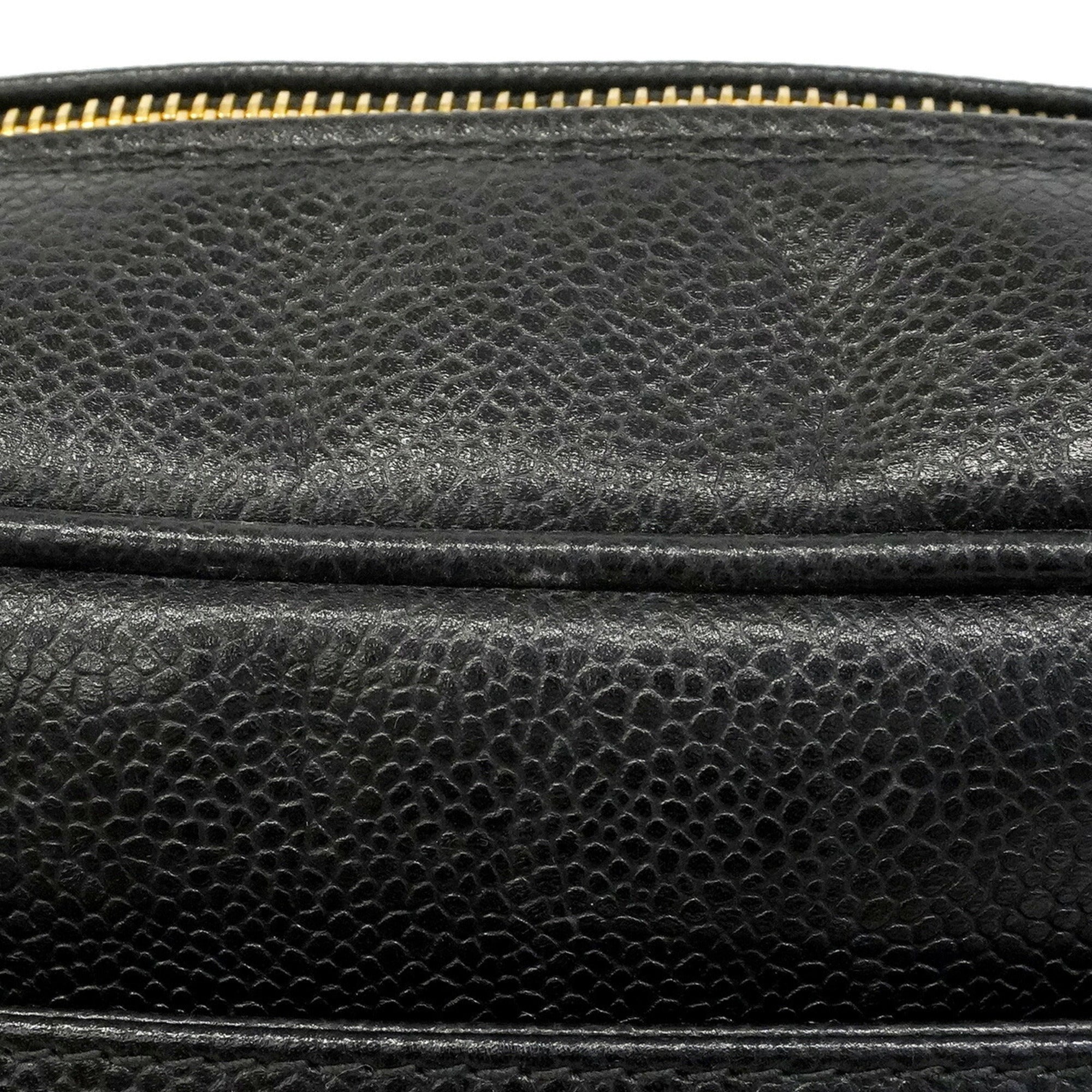 Chanel Black Grained Calfskin Tote Bag (Pre-Owned)