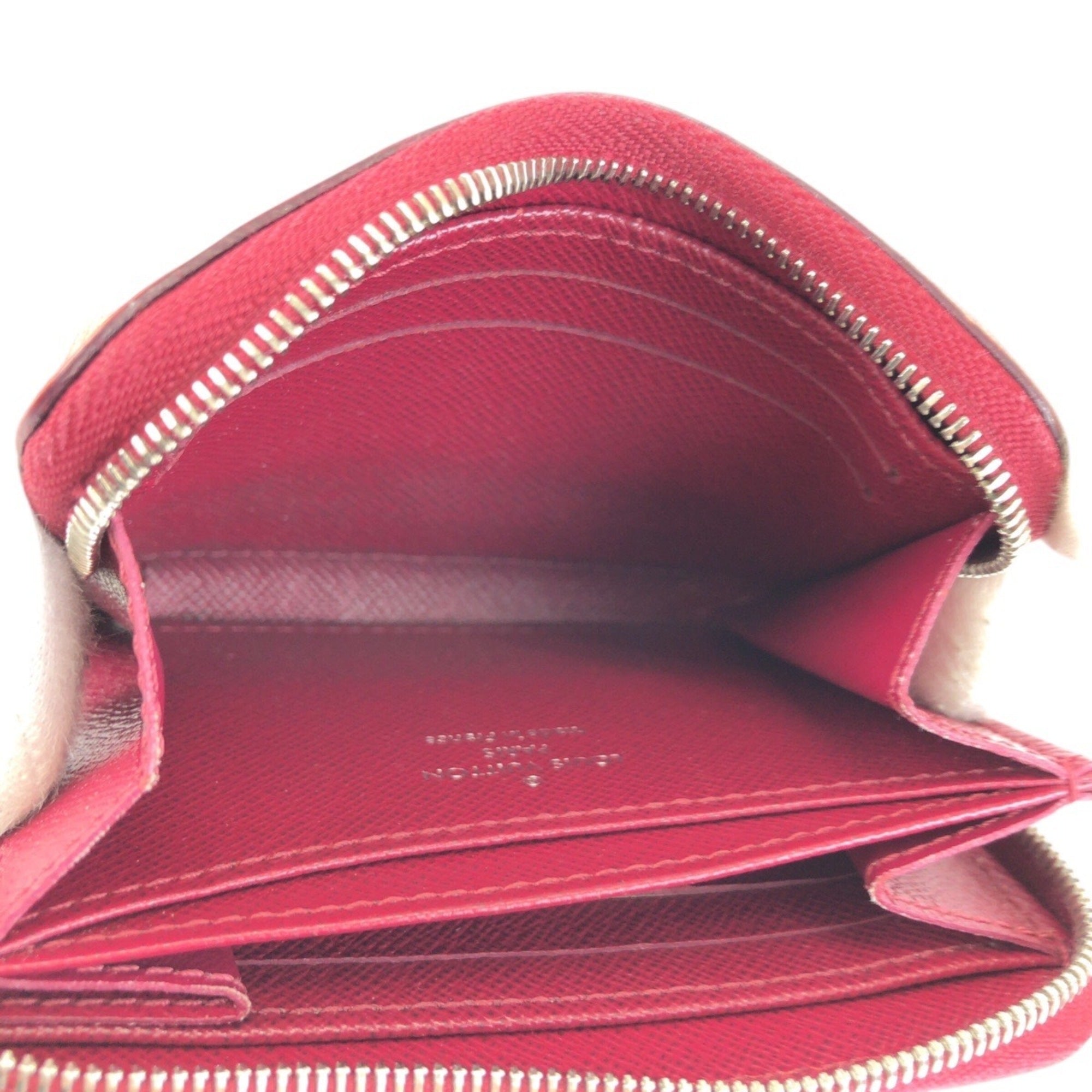 Louis Vuitton Fuchsia Pink Leather Coin Purse/Coin Case (Pre-Owned)