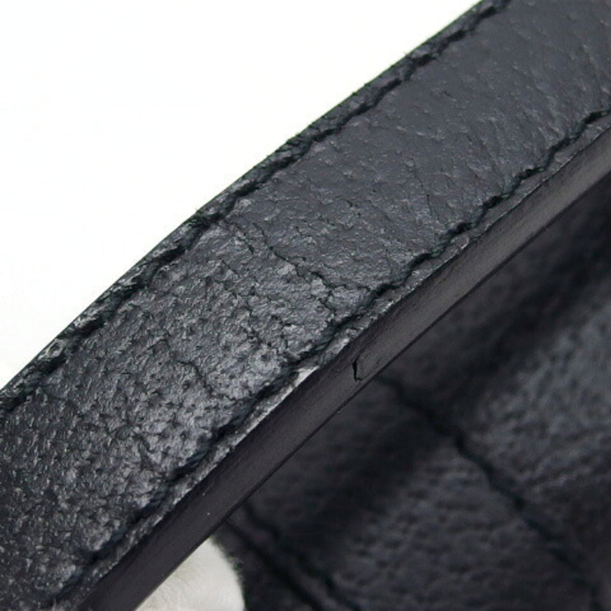 Salvatore Ferragamo Gancini Black Leather Briefcase (Pre-Owned)