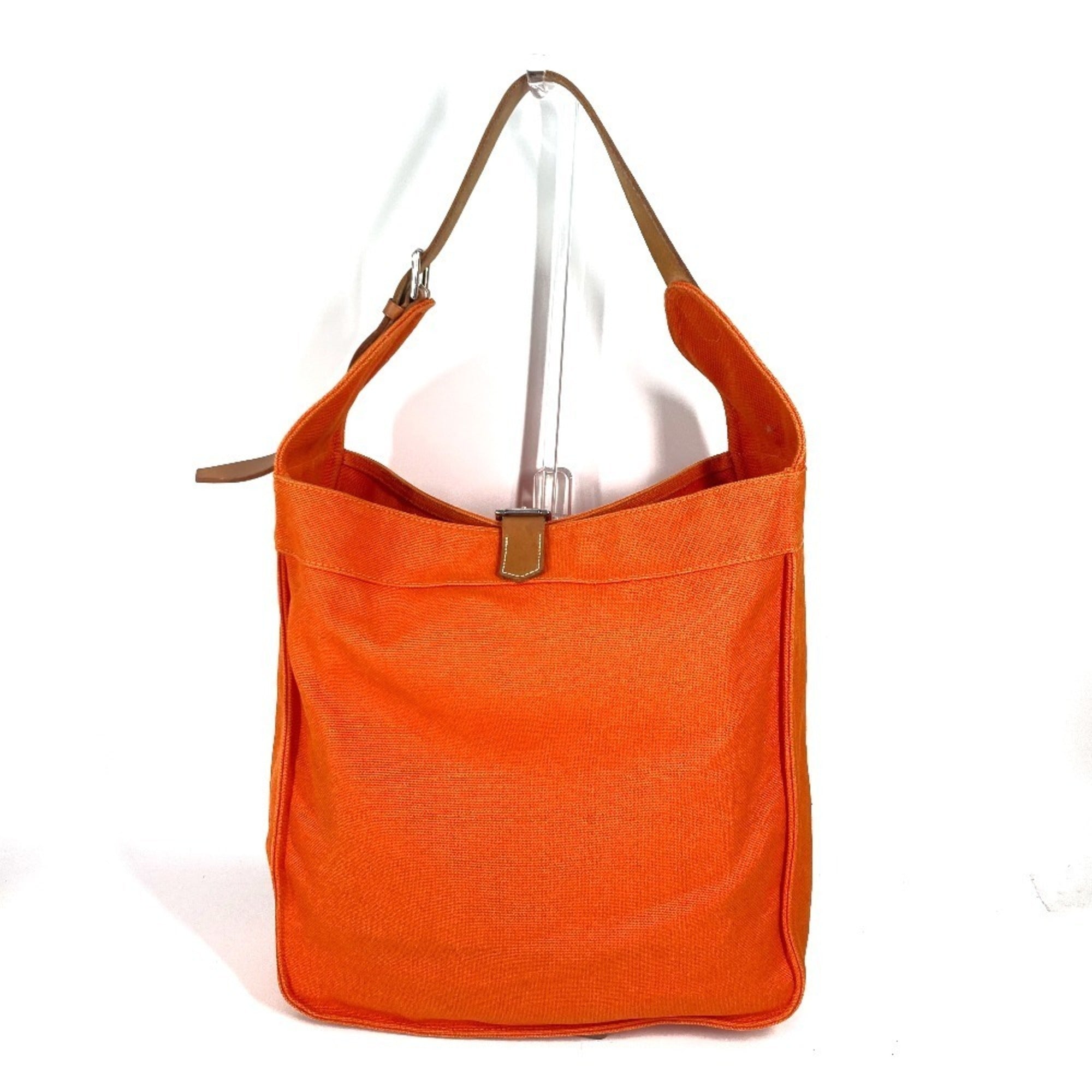 Hermes Marwari Orange Canvas Shoulder Bag (Pre-Owned)