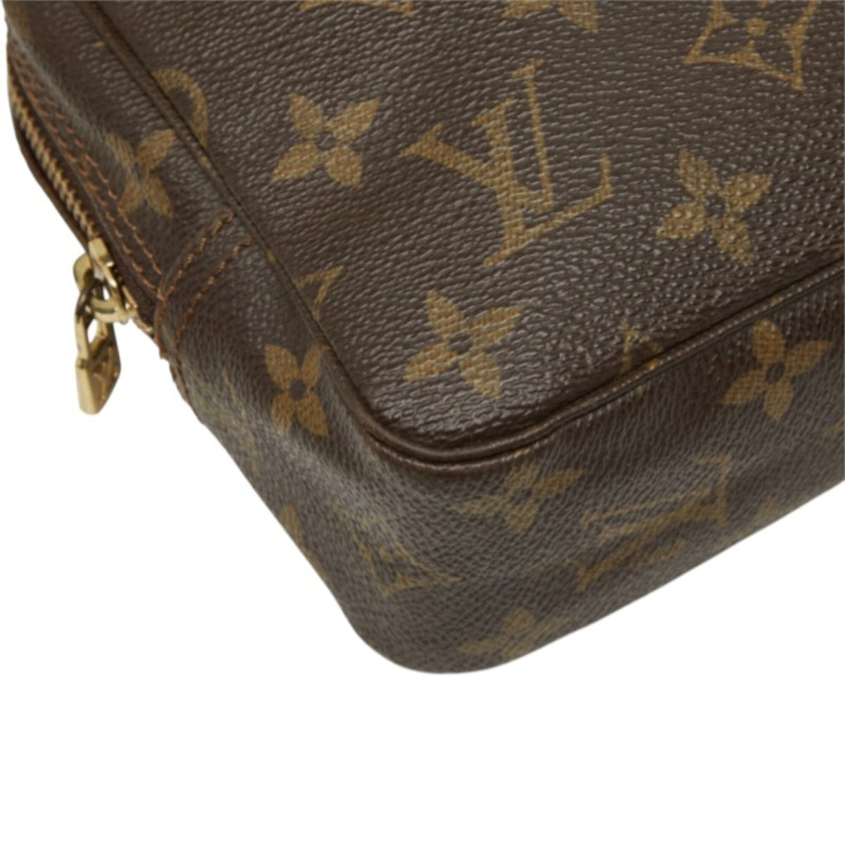 Louis Vuitton Brown Pvc Clutch Bag Pouch (Pre-Owned)