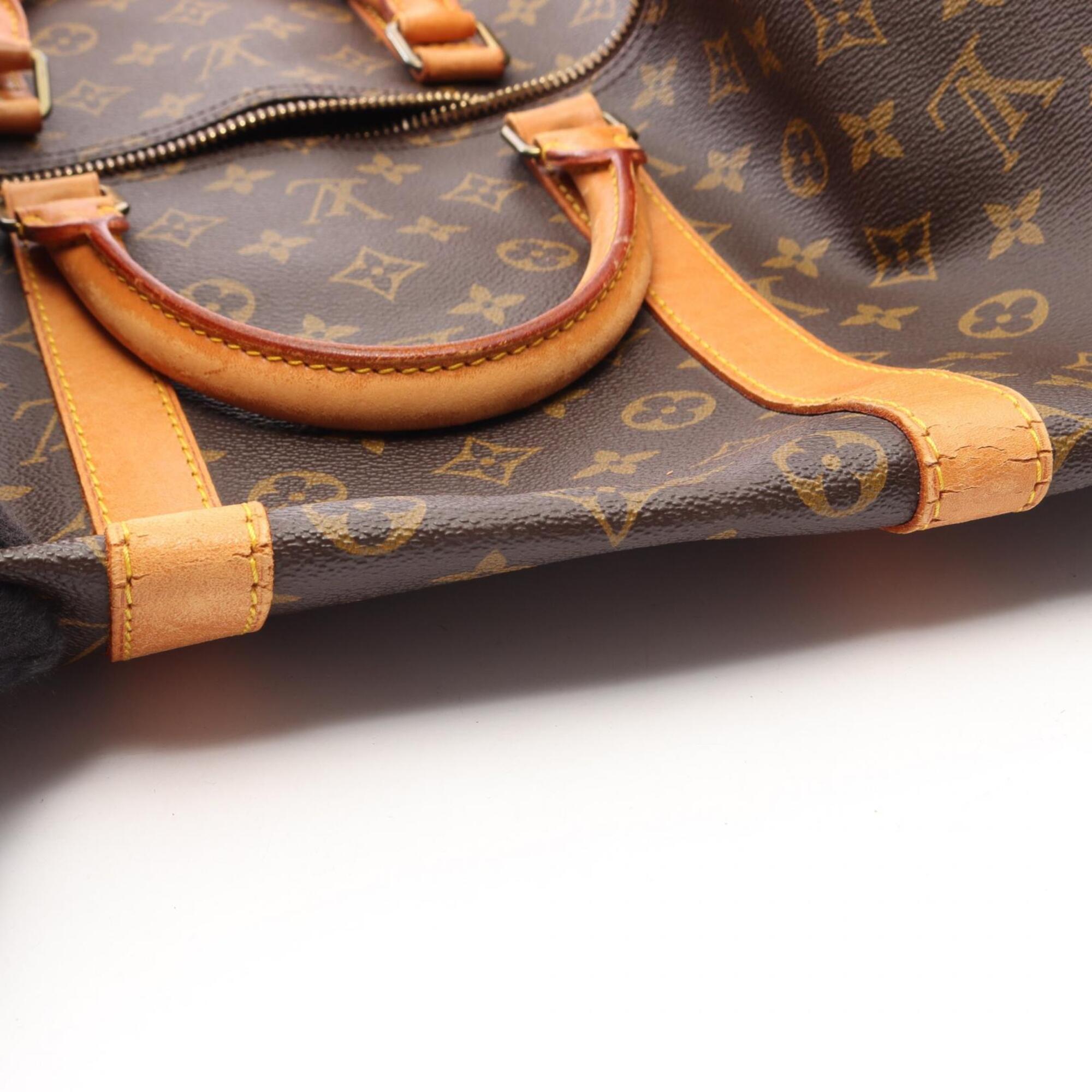 Louis Vuitton Brown Pvc Coated Canvas Boston Bag Handbag (Pre-Owned)
