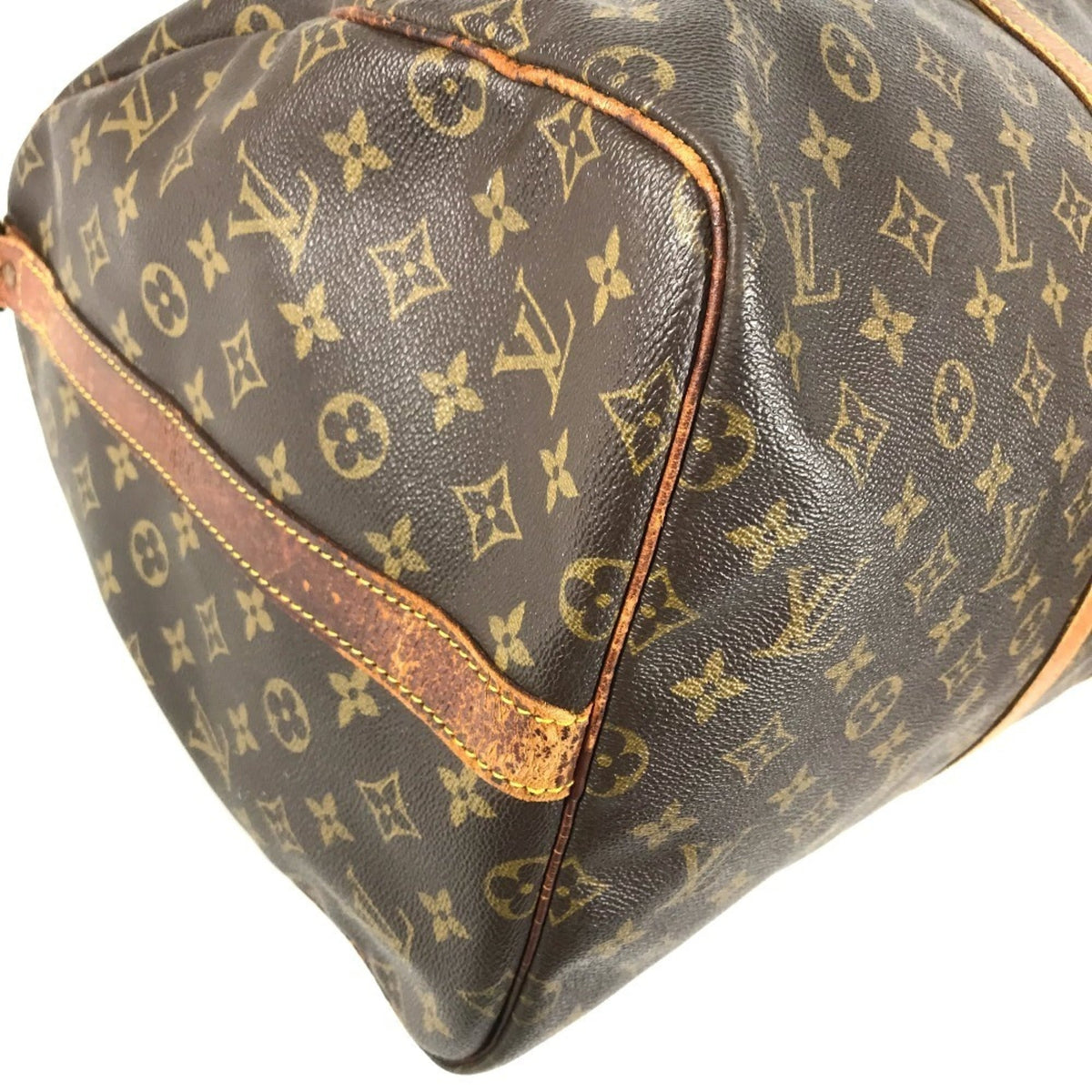 Louis Vuitton Brown Monogram Canvas Boston Bag Handbag (Pre-Owned)