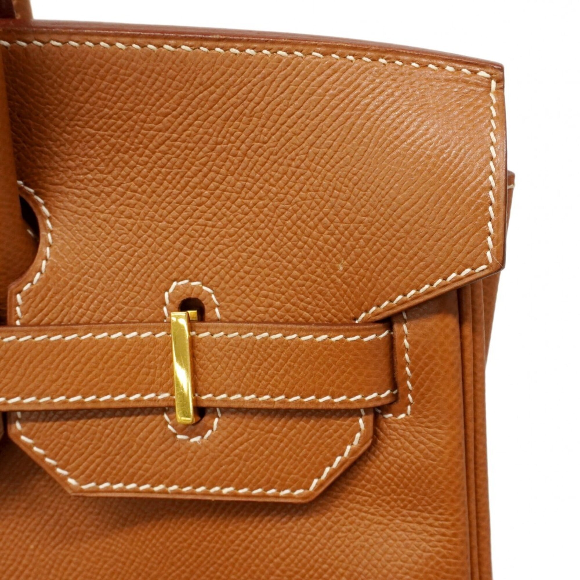 Hermes Gold Courchevel Leather Handbag (Pre-Owned)