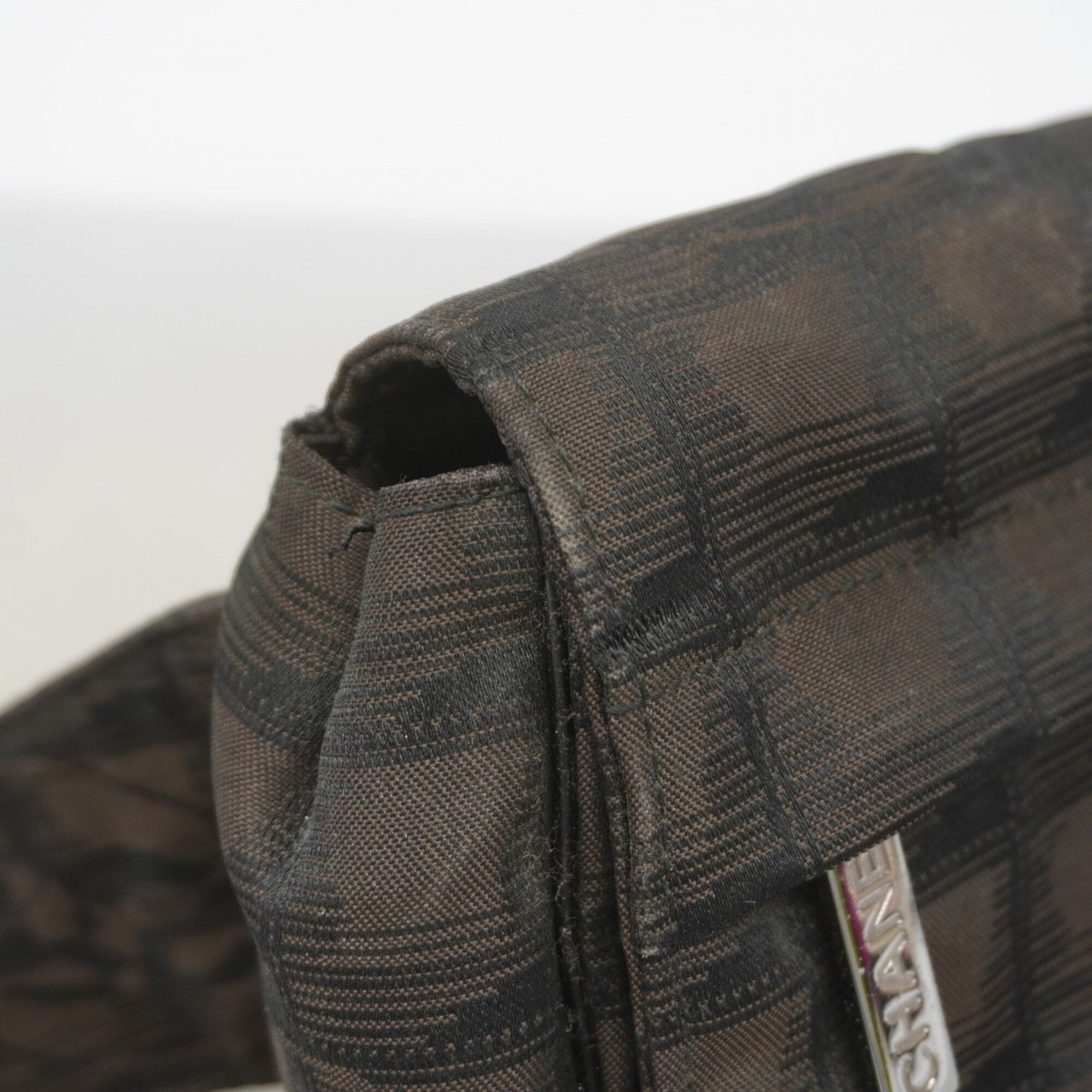 Chanel Black Brown Nylon Fanny Pack (Pre-Owned)