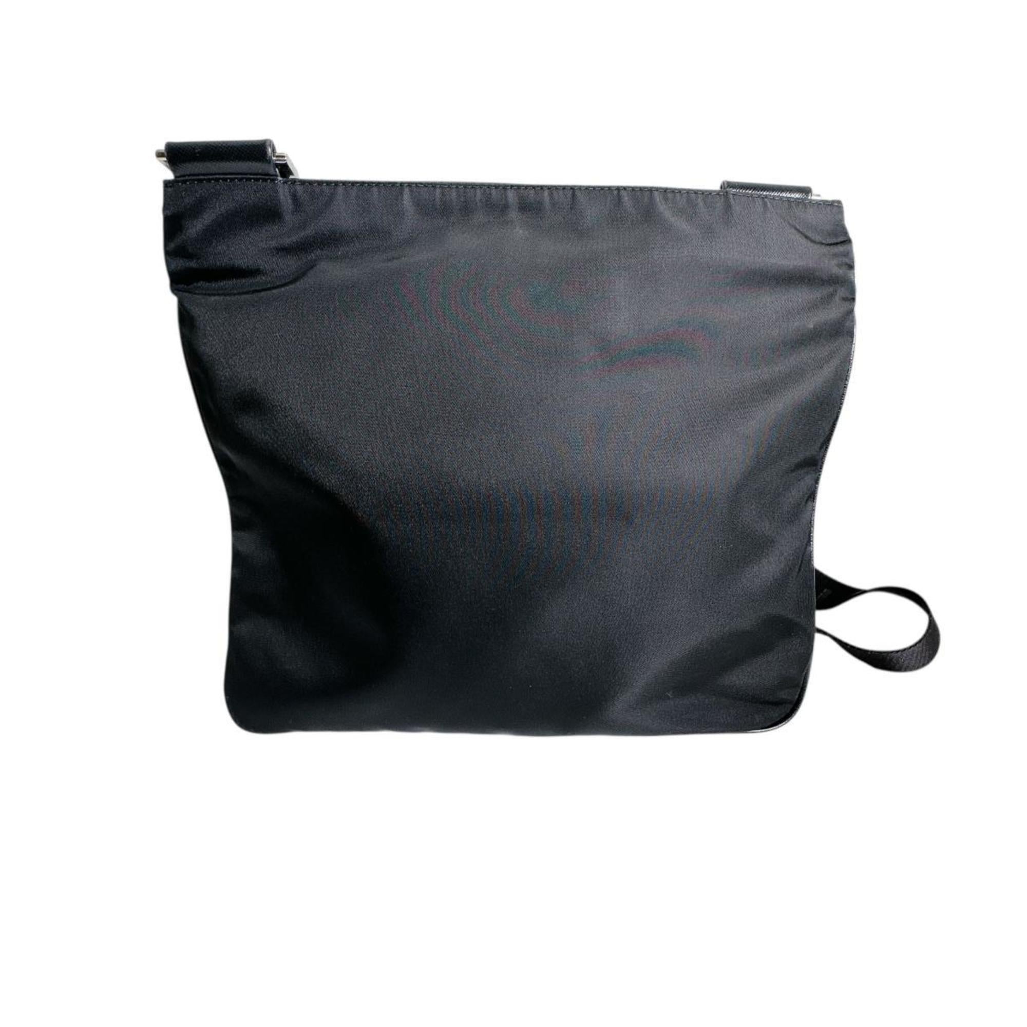 Prada Black Nylon Shoulder Bag Sling Bag (Pre-Owned)