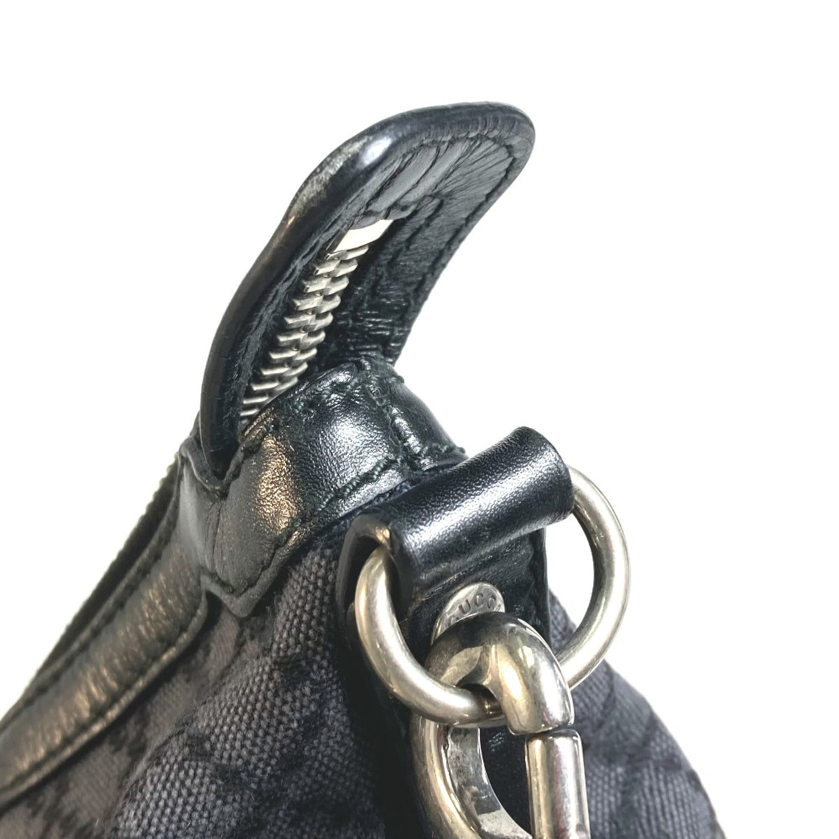 Gucci Black Cloth Shoulder Bag (Pre-Owned)