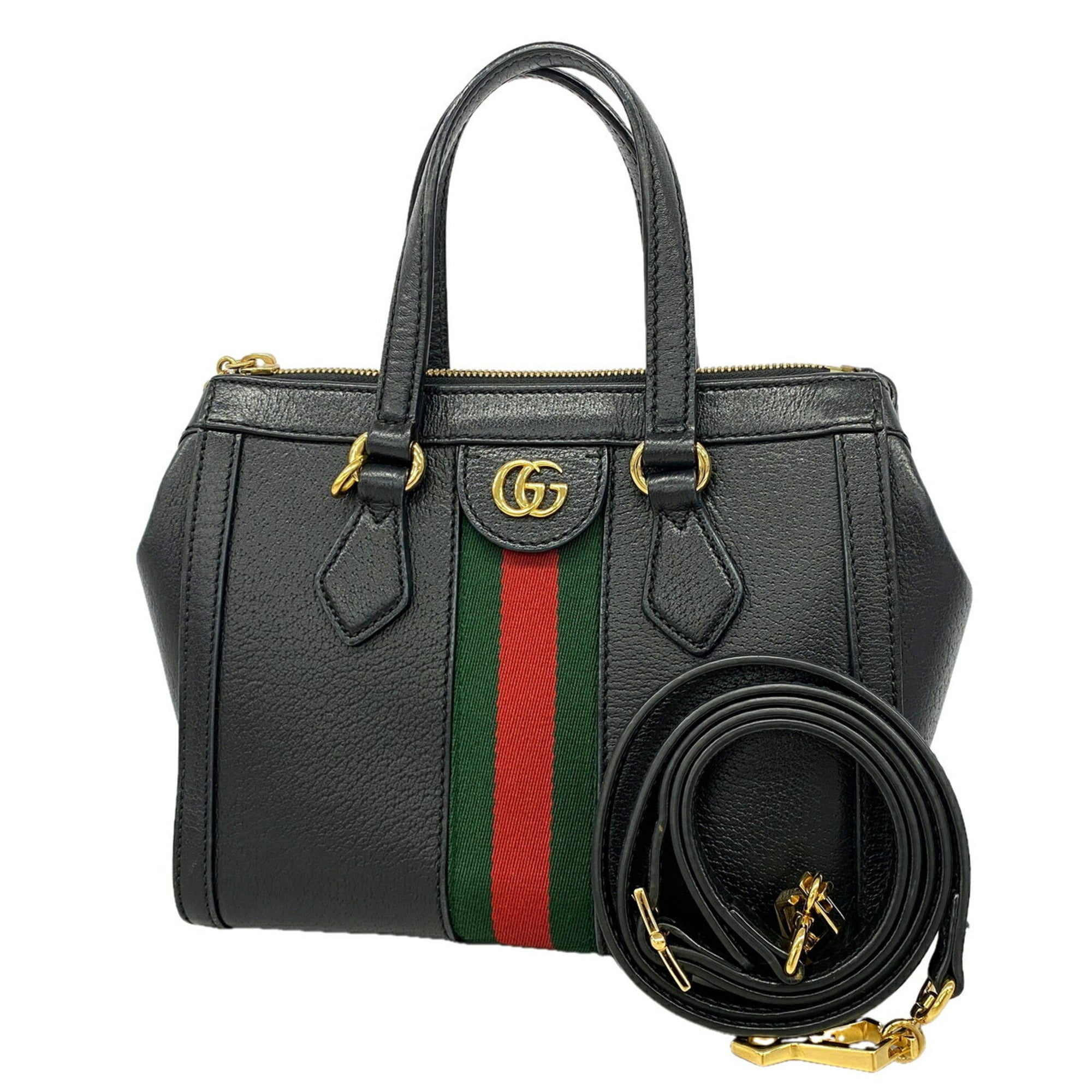 Gucci Black Leather Handbag (Pre-Owned)