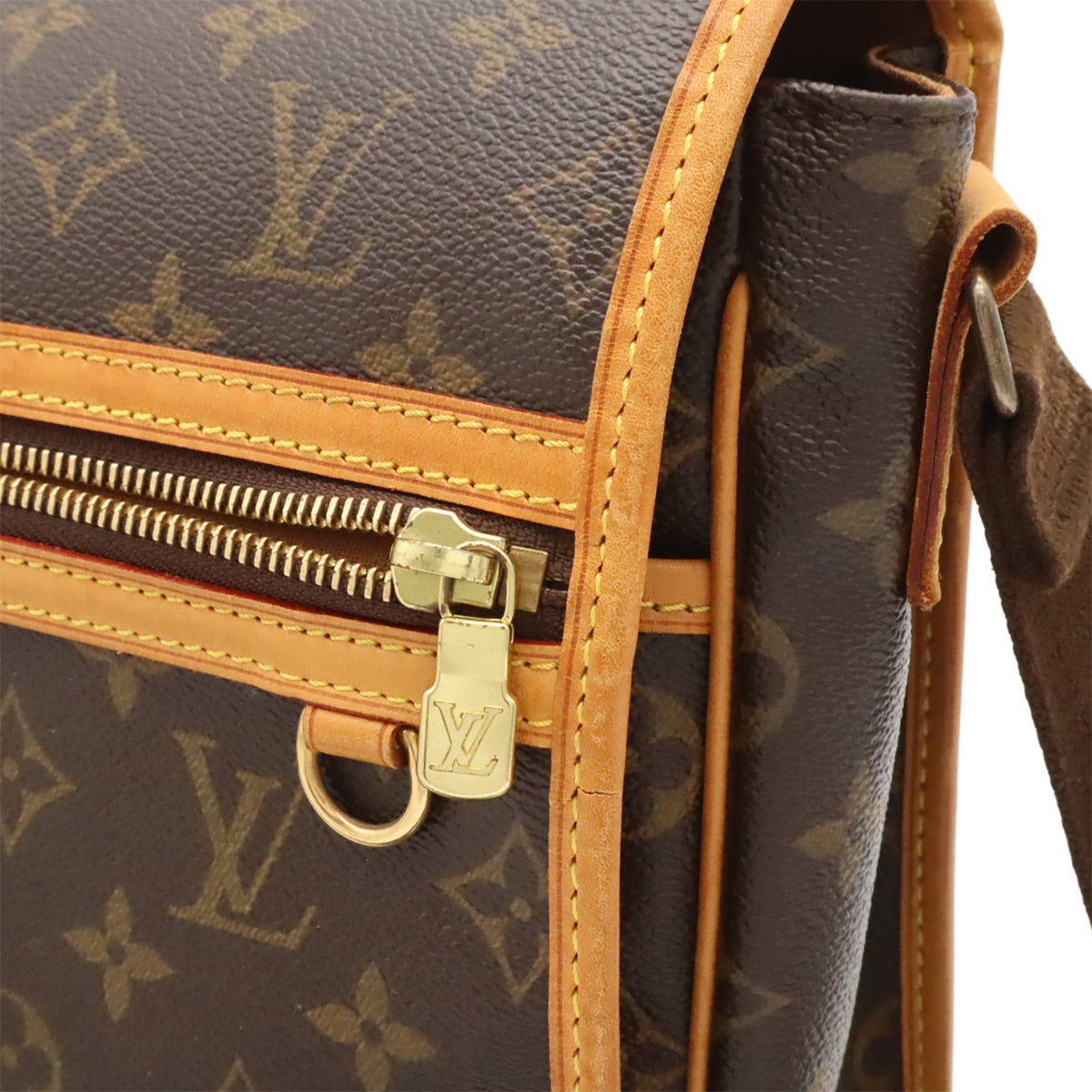 Louis Vuitton Brown Monogram Canvas Messenger Bag Shoulder Bag (Pre-Owned)