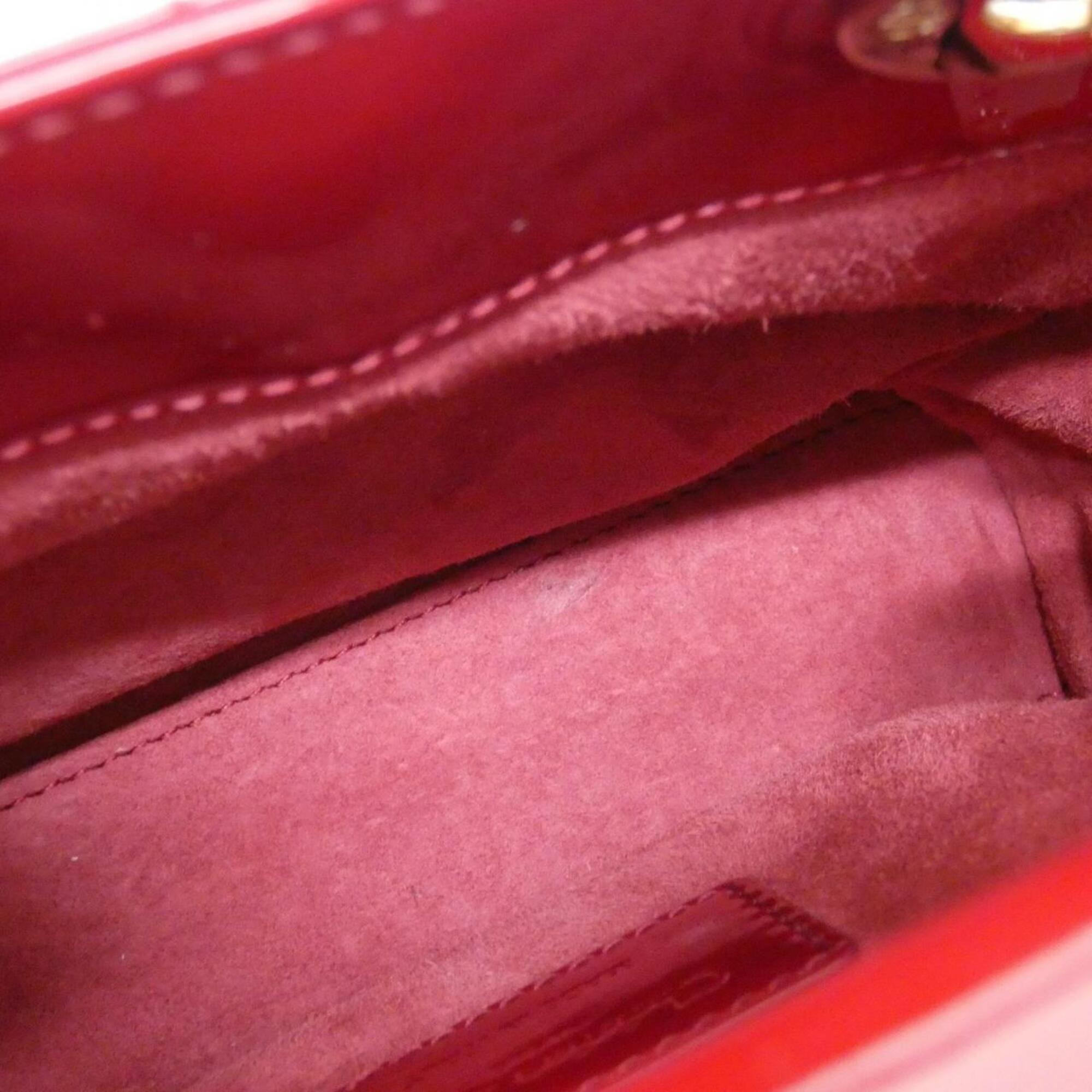 Christian Dior Lady Dior Cherry Red Leather Handbag (Pre-Owned)