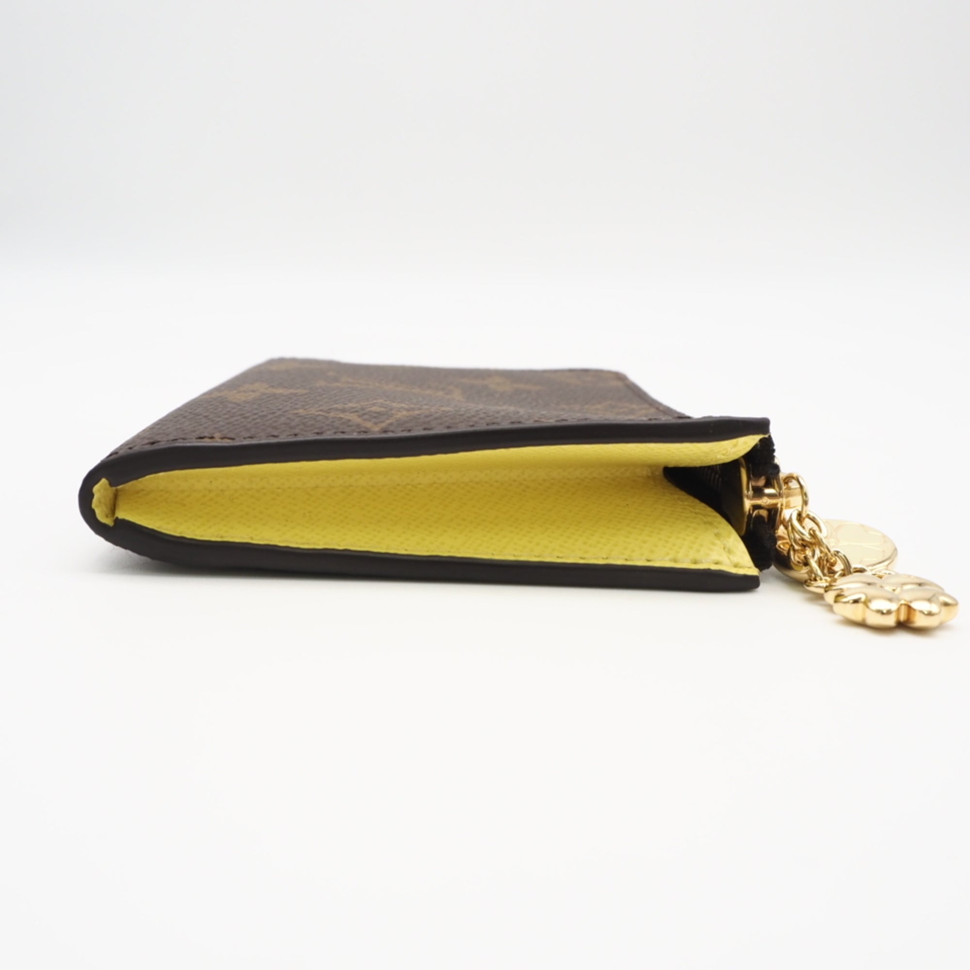 Louis Vuitton Beige Brown Yellow Coated Canvas Coin Purse/Coin Case (Pre-Owned)